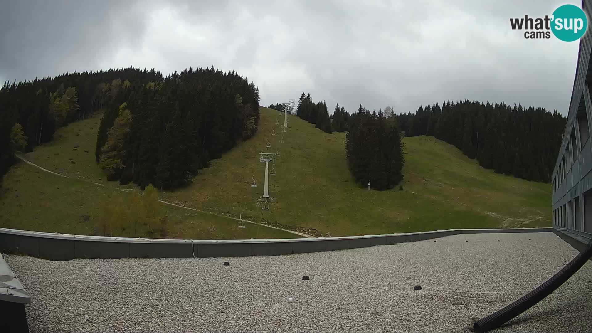 Cámara web en vivo de la estación de esquí GOLTE – vista a Medvedjak – Eslovenia