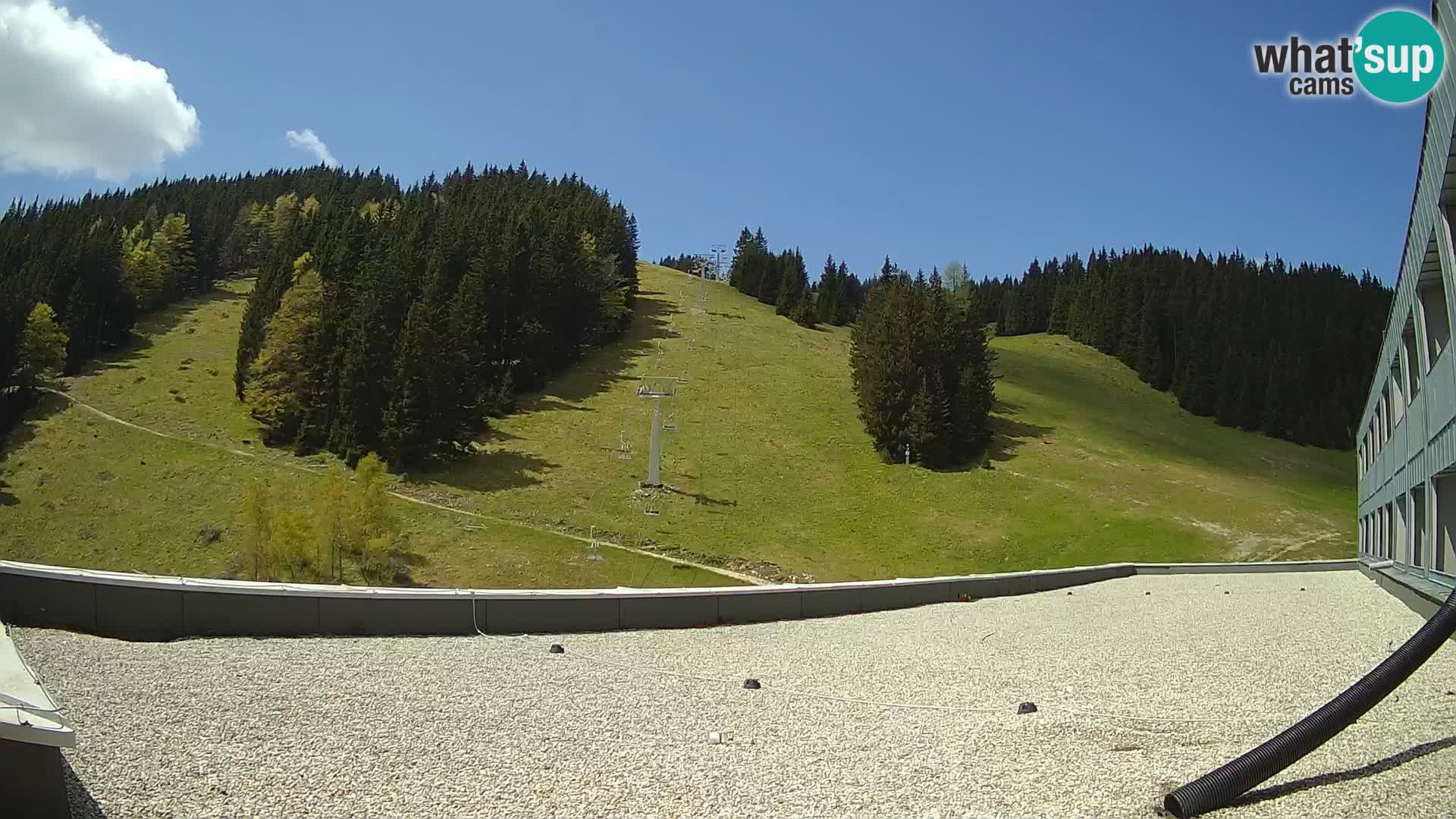 GOLTE skijalište web kamera – pogled na Medvedjak – Slovenija
