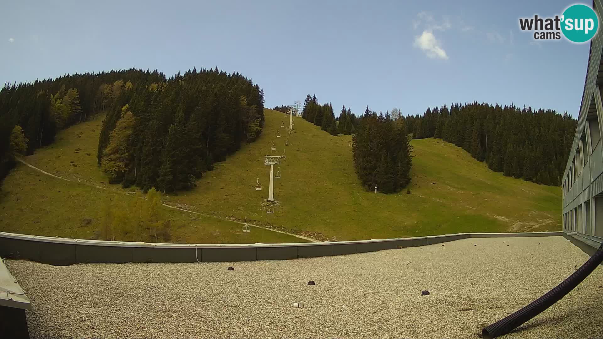 GOLTE skijalište web kamera – pogled na Medvedjak – Slovenija