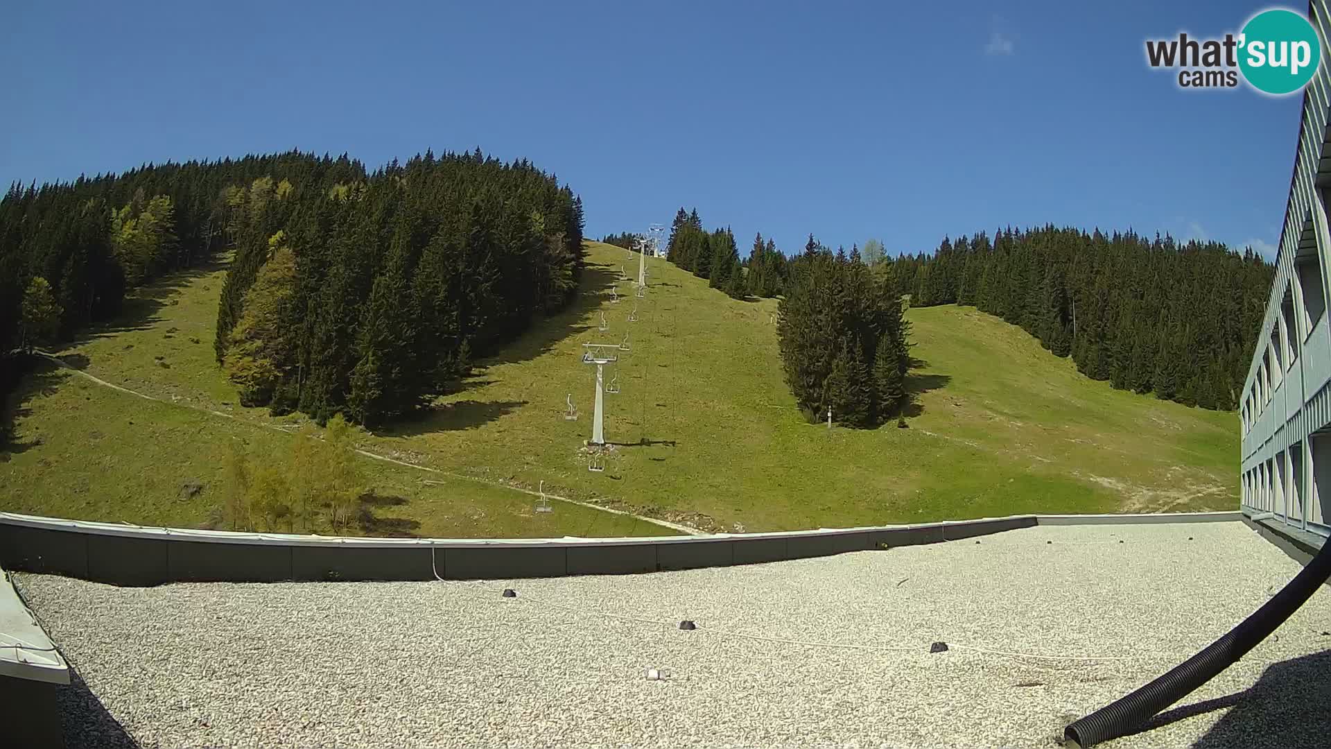 GOLTE skijalište web kamera – pogled na Medvedjak – Slovenija