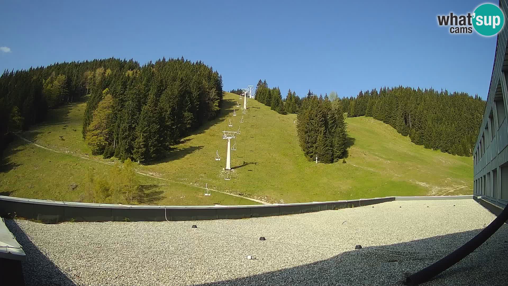 Cámara web en vivo de la estación de esquí GOLTE – vista a Medvedjak – Eslovenia