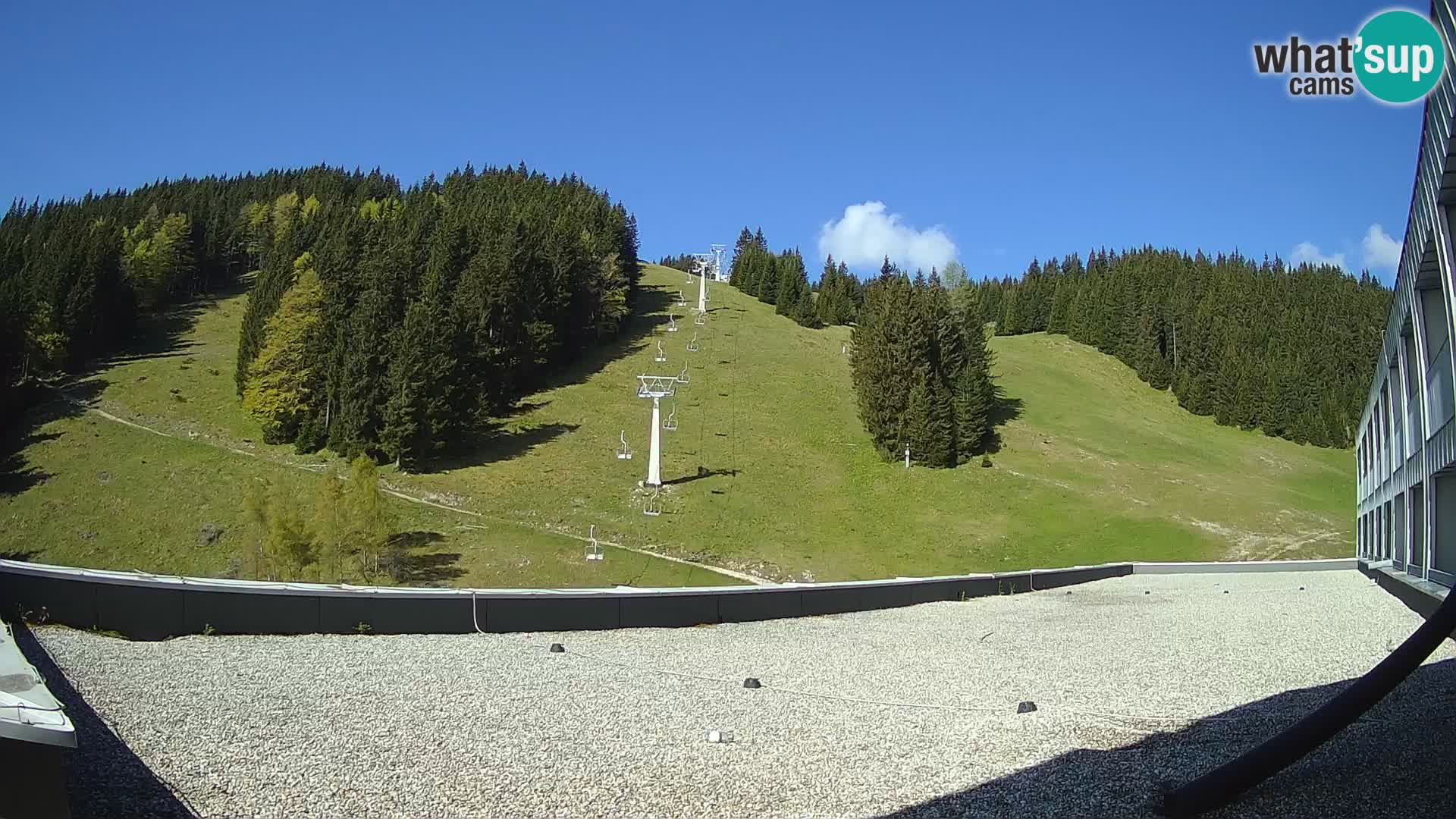 GOLTE Ski resort live webcam – view to Medvedjak – Slovenia
