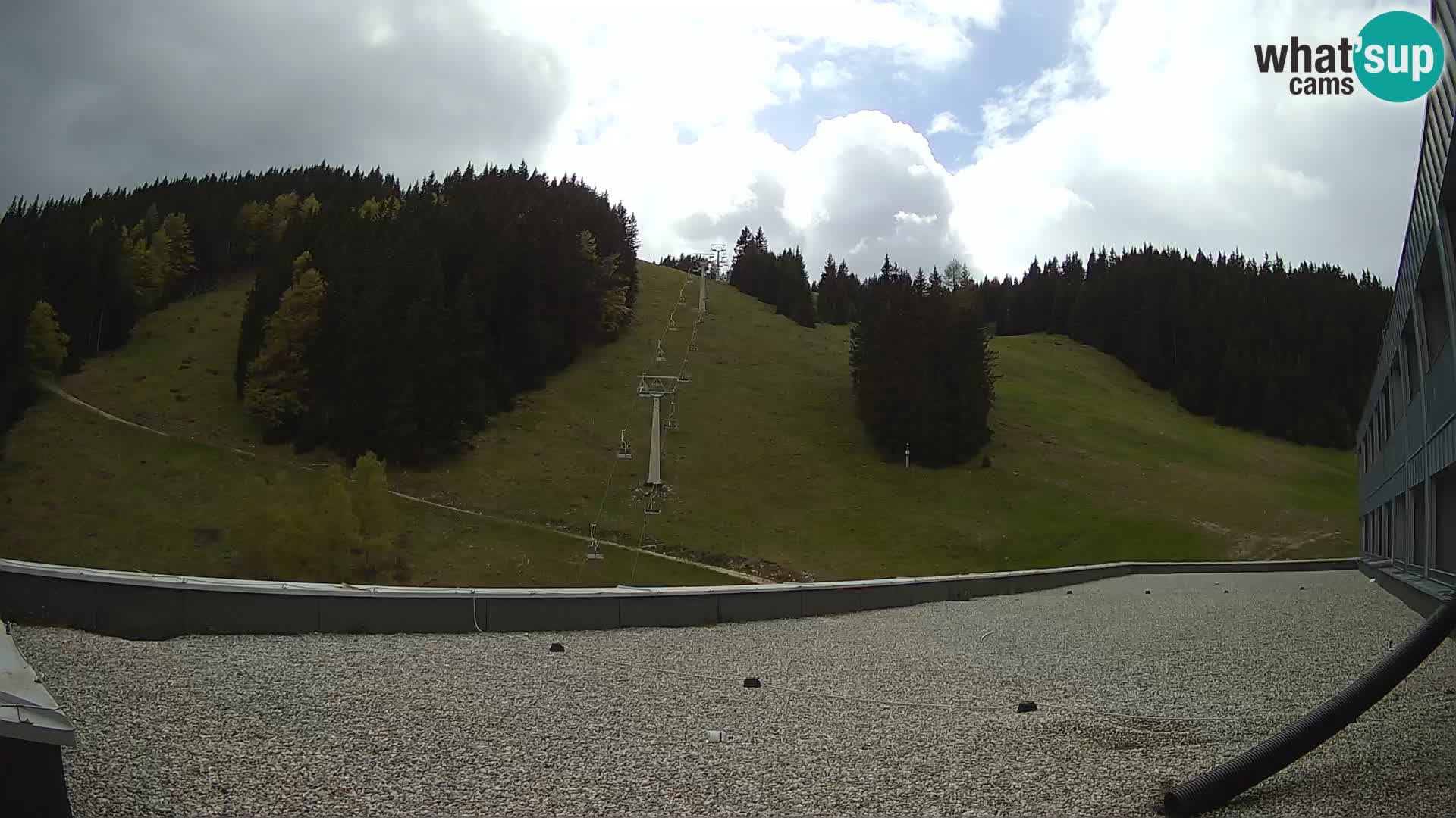 GOLTE skijalište web kamera – pogled na Medvedjak – Slovenija