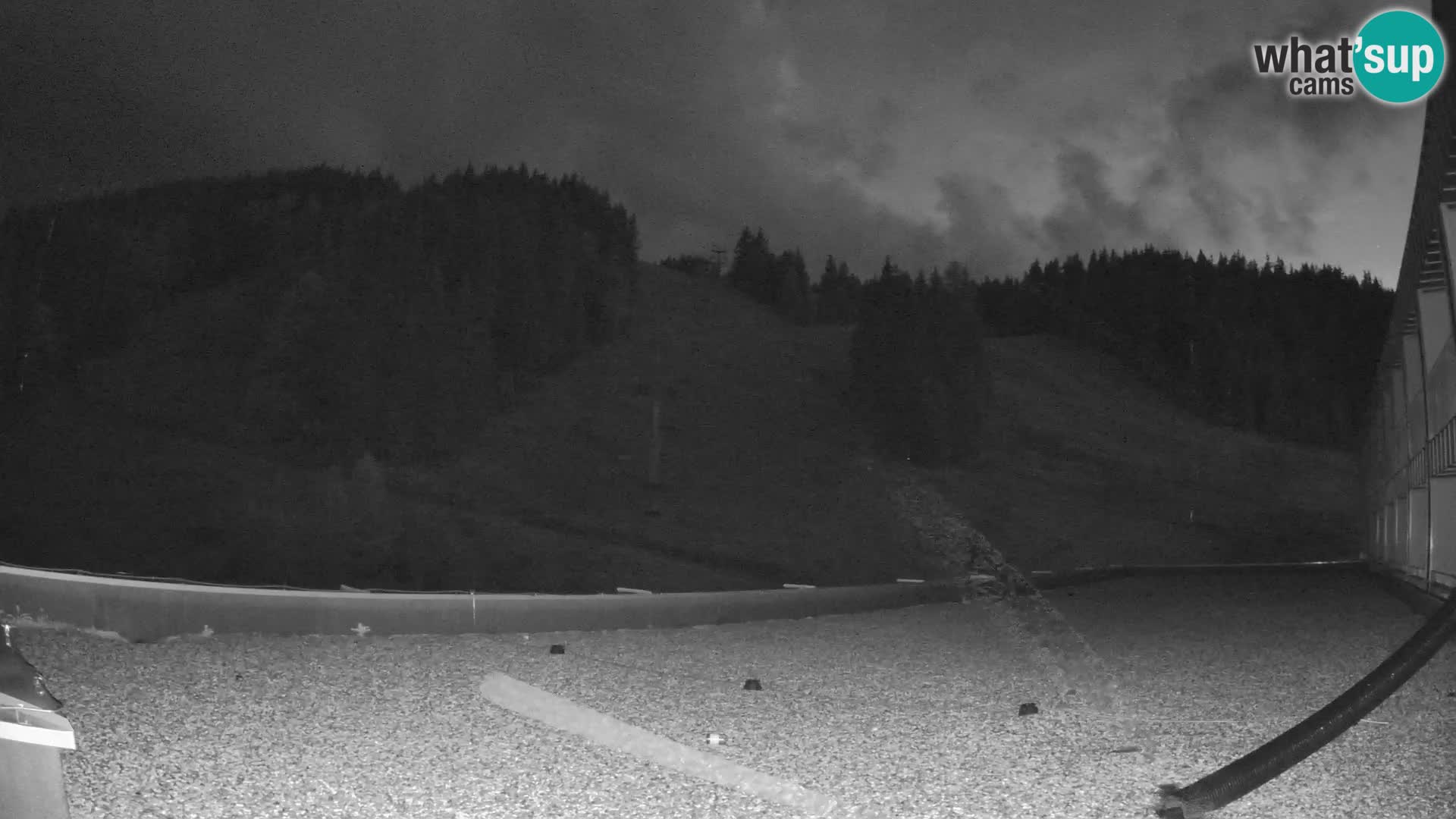 Spletna kamera smučišča GOLTE v živo – pogled na Medvedjak