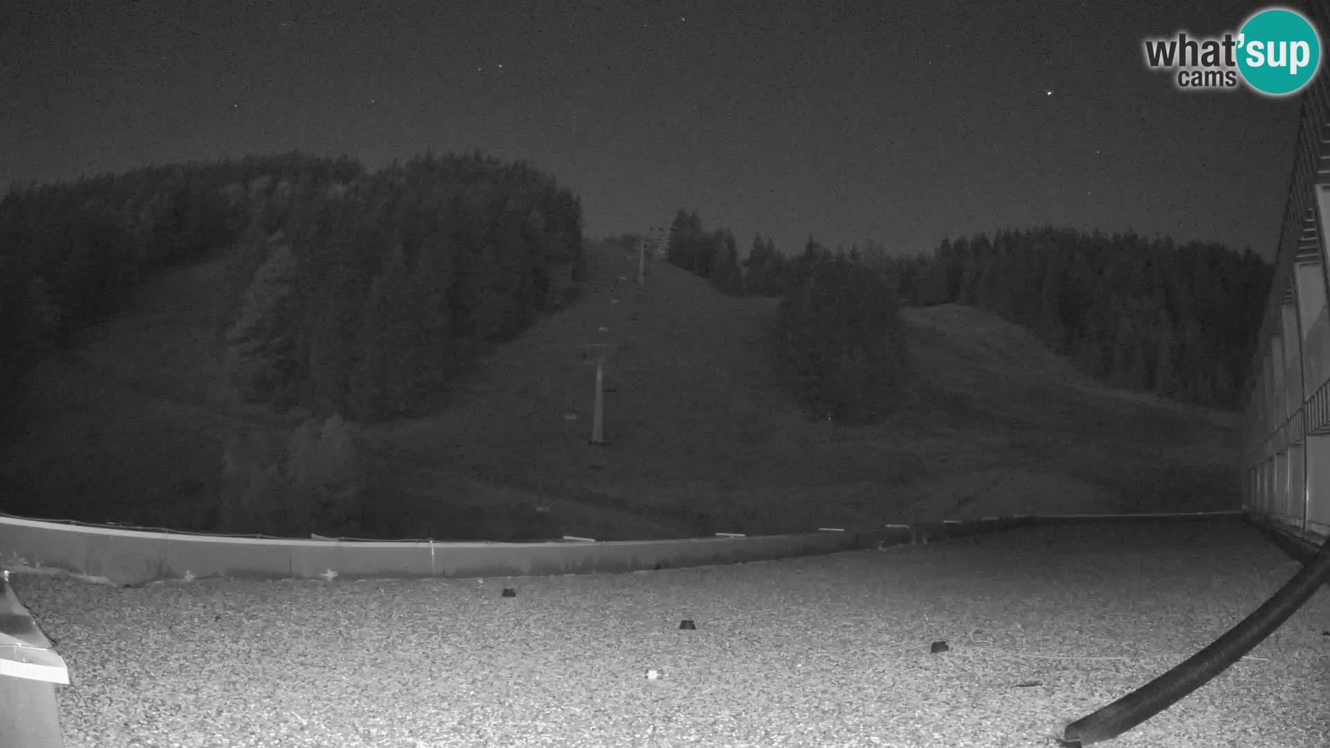 Spletna kamera smučišča GOLTE v živo – pogled na Medvedjak
