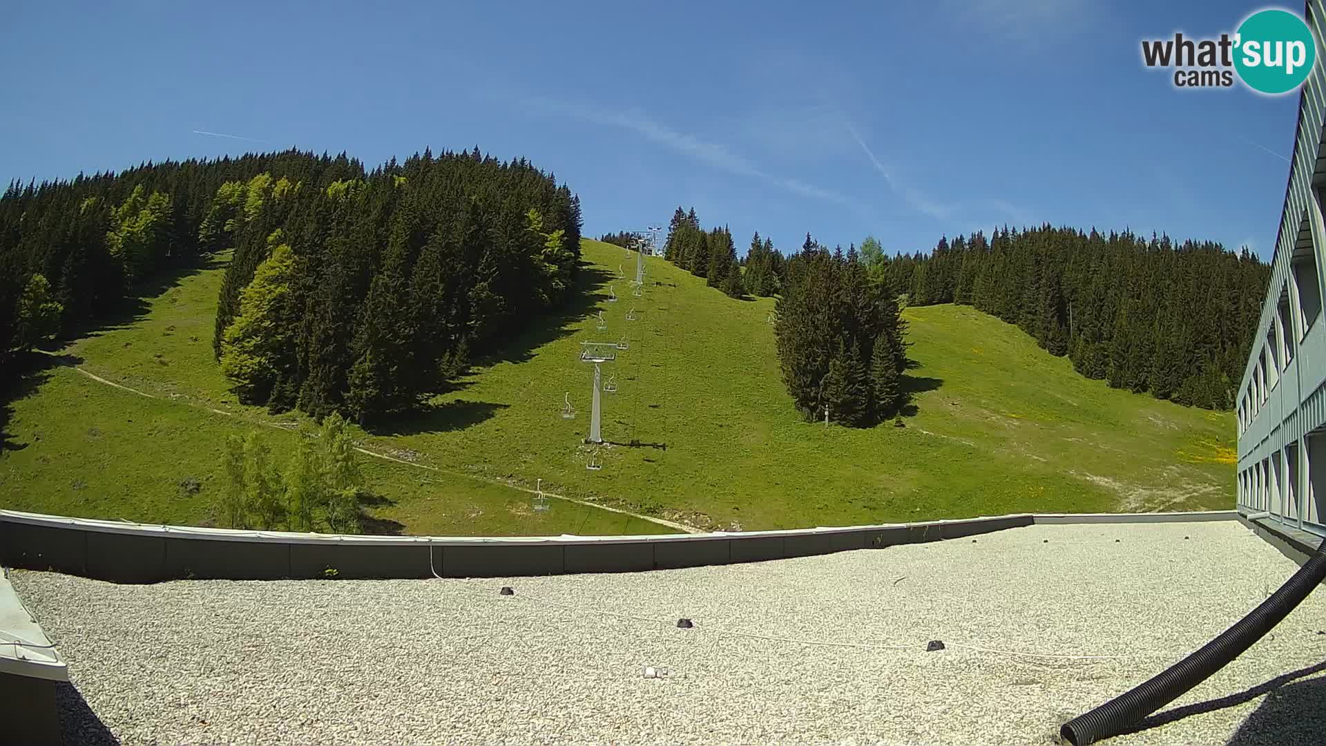 Cámara web en vivo de la estación de esquí GOLTE – vista a Medvedjak – Eslovenia