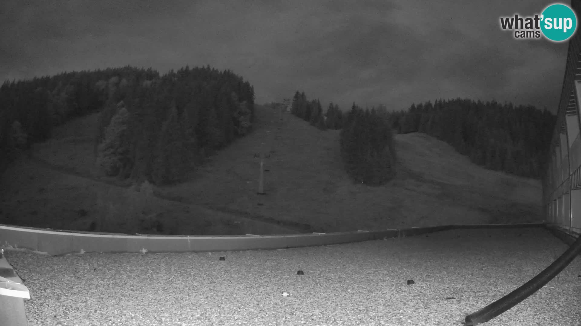 Spletna kamera smučišča GOLTE v živo – pogled na Medvedjak