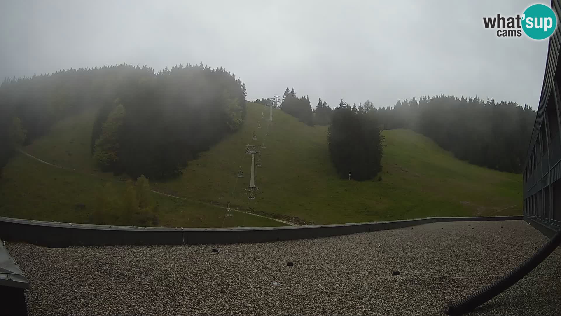 Spletna kamera smučišča GOLTE v živo – pogled na Medvedjak
