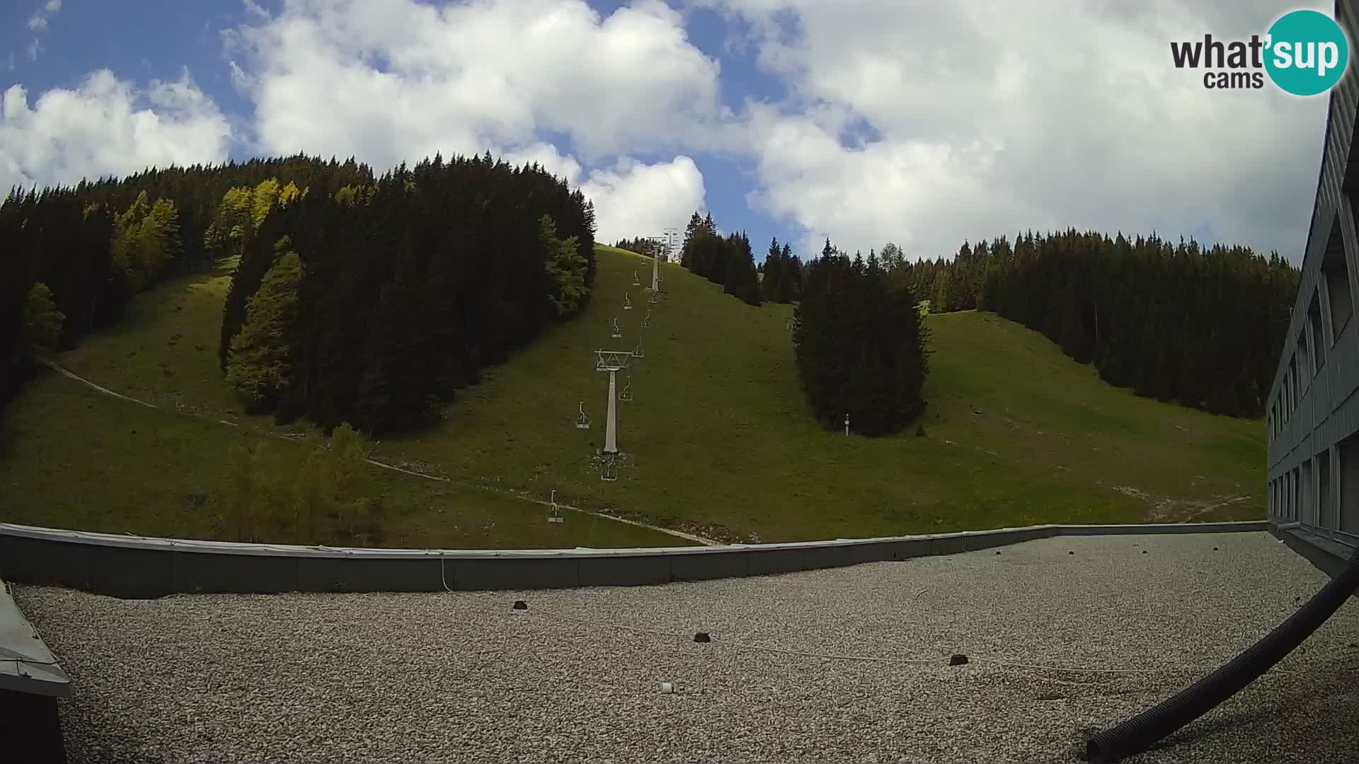 Cámara web en vivo de la estación de esquí GOLTE – vista a Medvedjak – Eslovenia