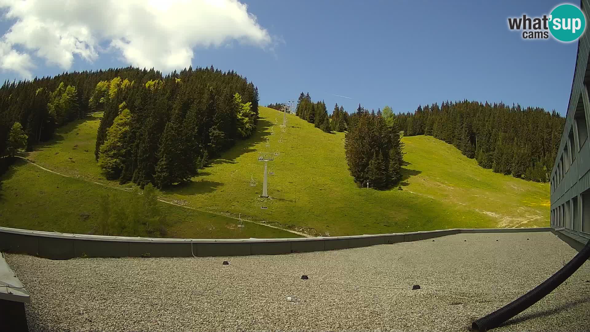 Cámara web en vivo de la estación de esquí GOLTE – vista a Medvedjak – Eslovenia