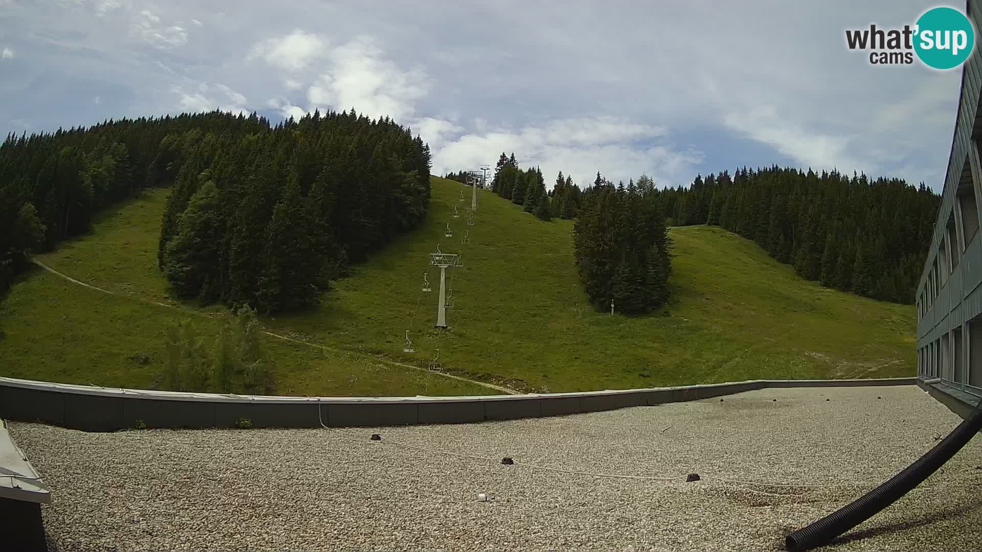 Cámara web en vivo de la estación de esquí GOLTE – vista a Medvedjak – Eslovenia