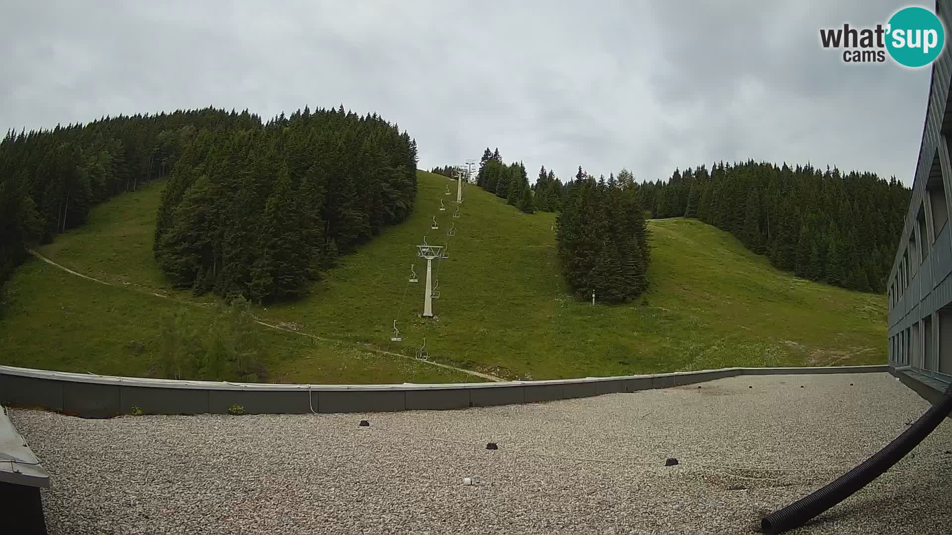 Cámara web en vivo de la estación de esquí GOLTE – vista a Medvedjak – Eslovenia