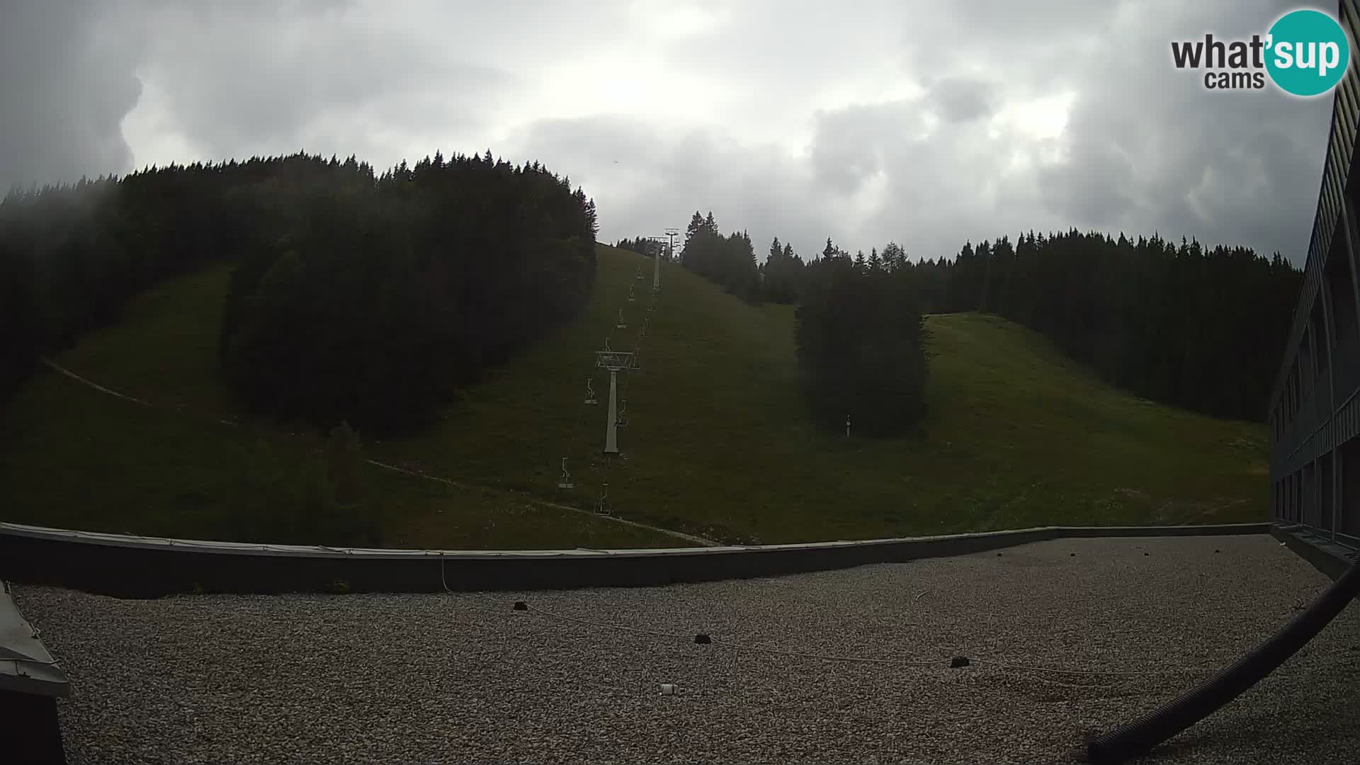 Spletna kamera smučišča GOLTE v živo – pogled na Medvedjak