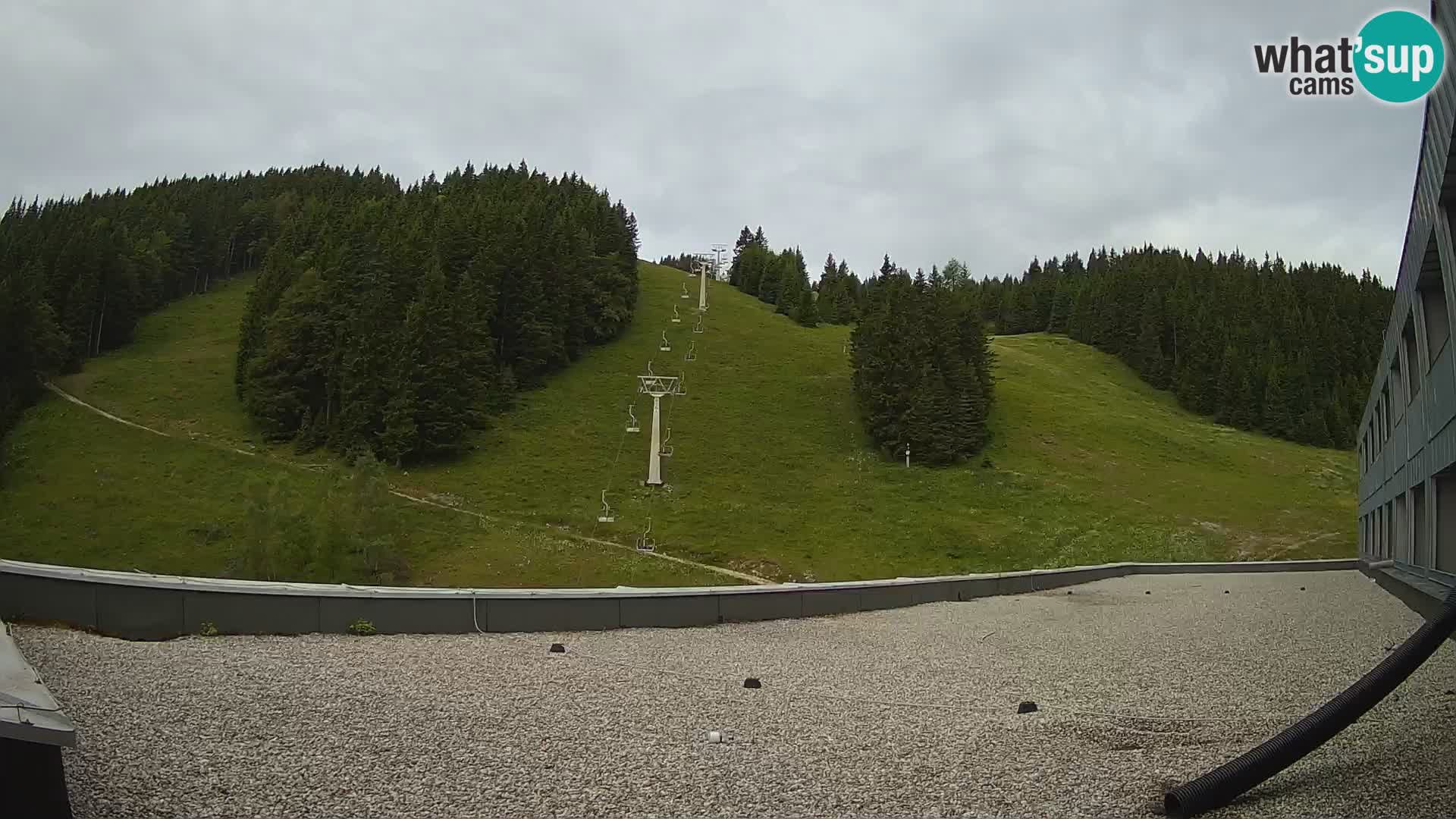 Cámara web en vivo de la estación de esquí GOLTE – vista a Medvedjak – Eslovenia