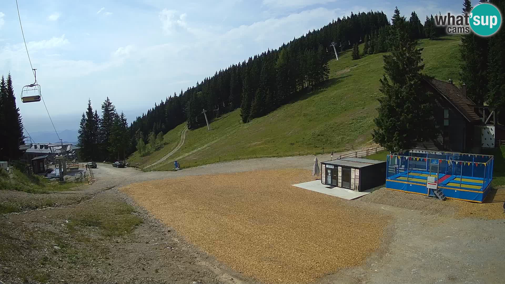 Spletna kamera smučišča GOLTE v živo – pogled na Medvedjak