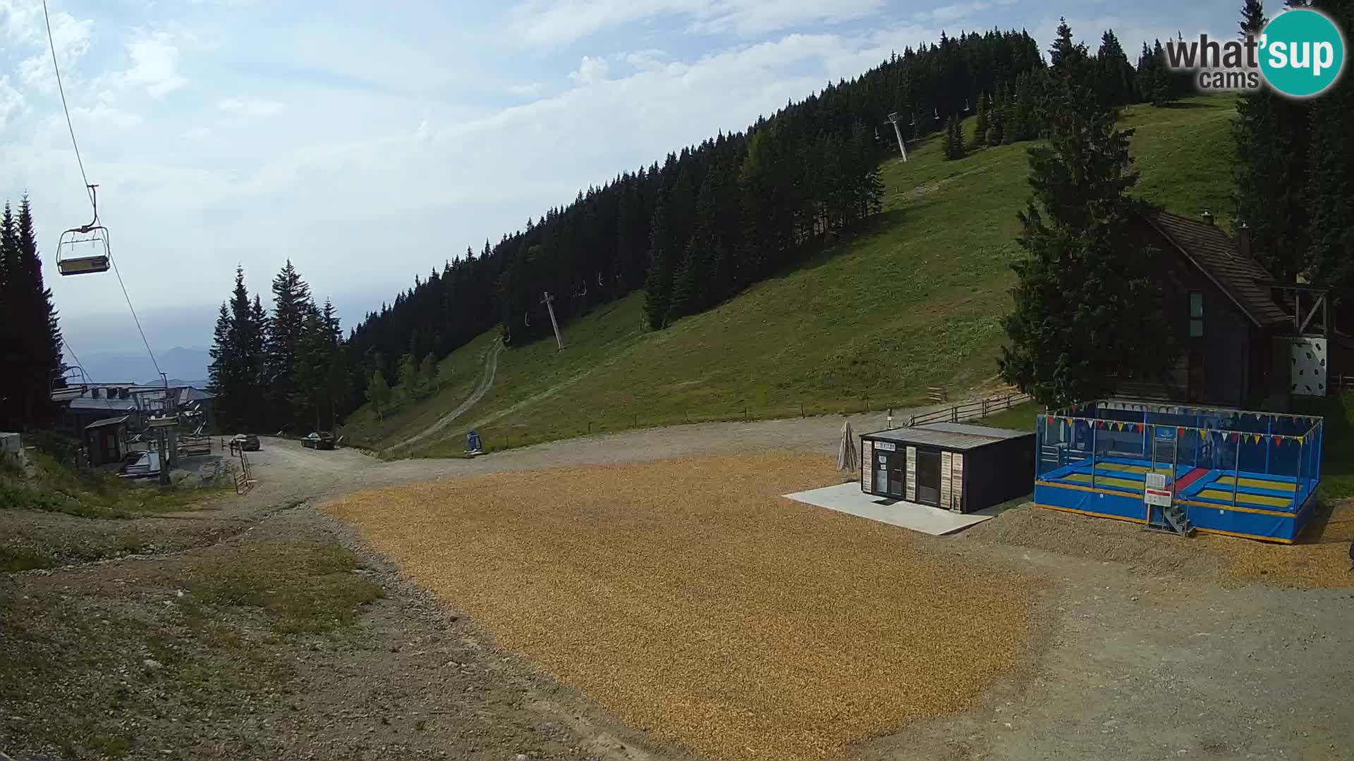 Spletna kamera smučišča GOLTE v živo – pogled na Medvedjak