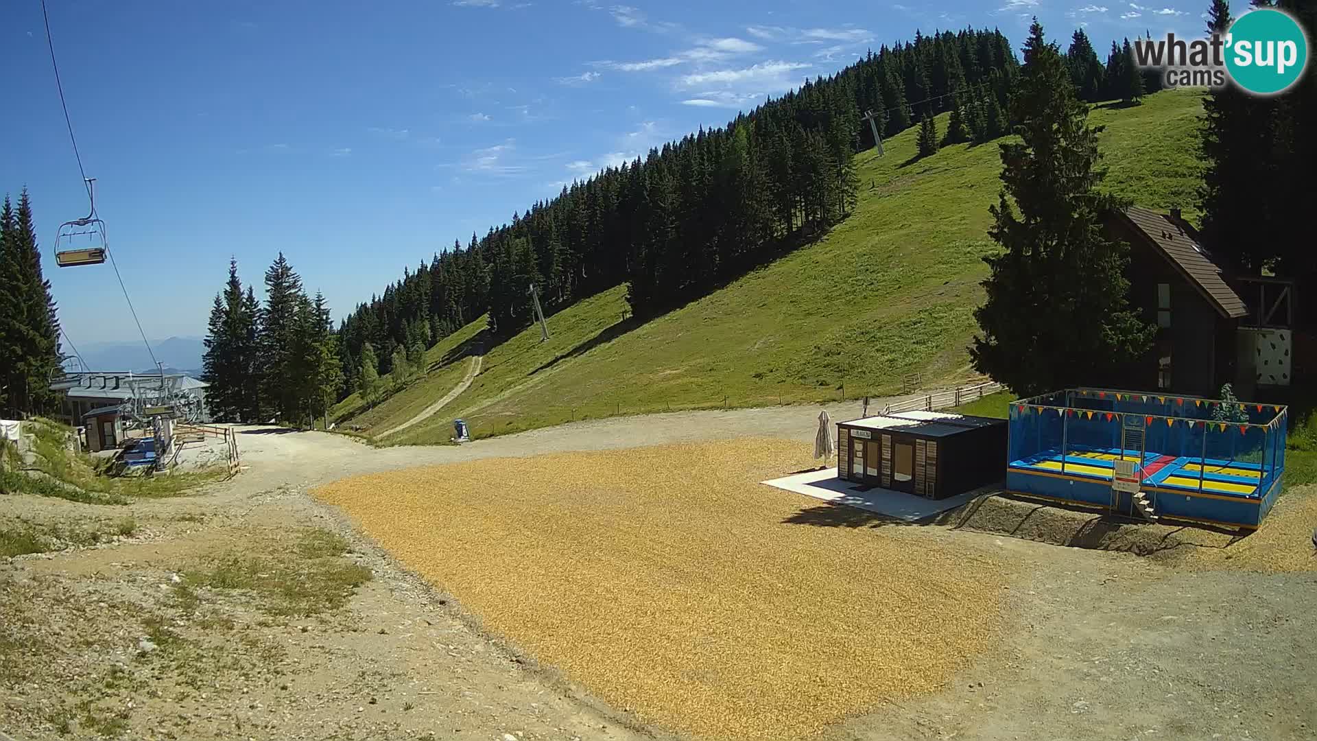 Spletna kamera smučišča GOLTE v živo – pogled na Medvedjak
