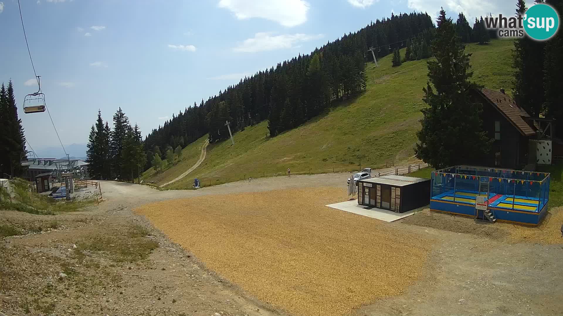 Spletna kamera smučišča GOLTE v živo – pogled na Medvedjak