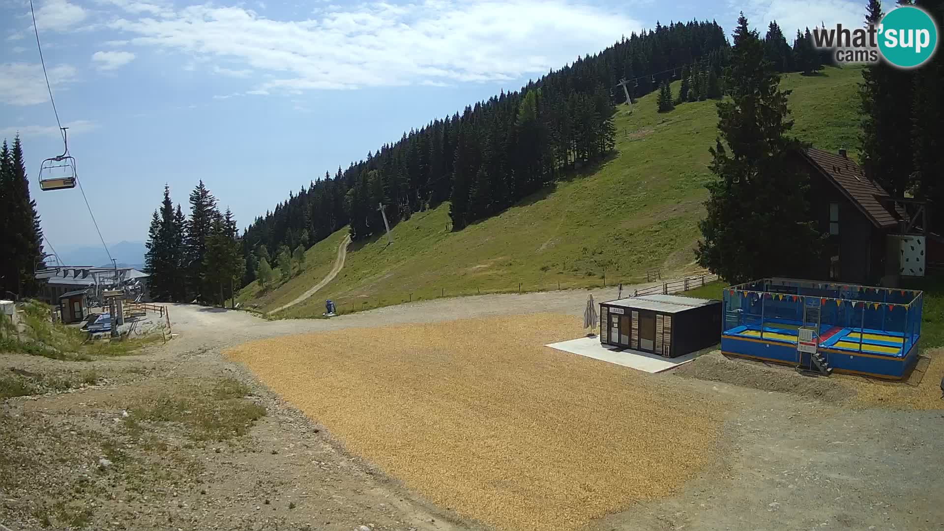 Spletna kamera smučišča GOLTE v živo – pogled na Medvedjak