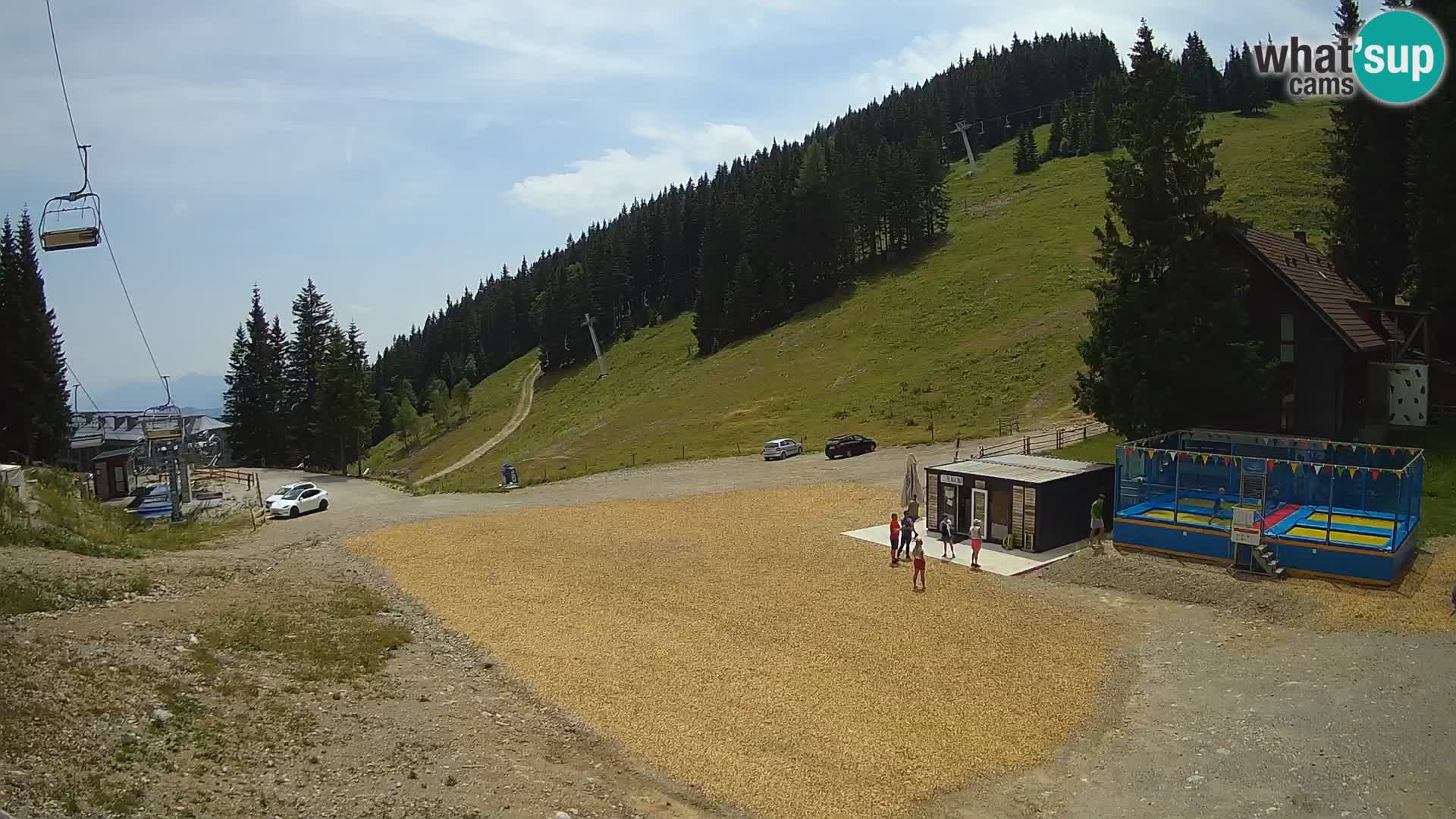 Spletna kamera smučišča GOLTE v živo – pogled na Medvedjak