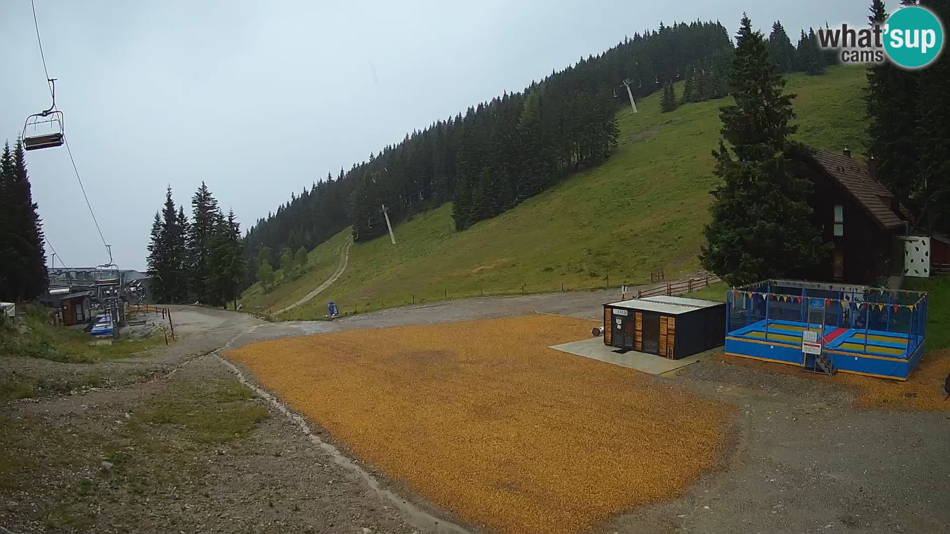 Spletna kamera smučišča GOLTE v živo – pogled na Medvedjak