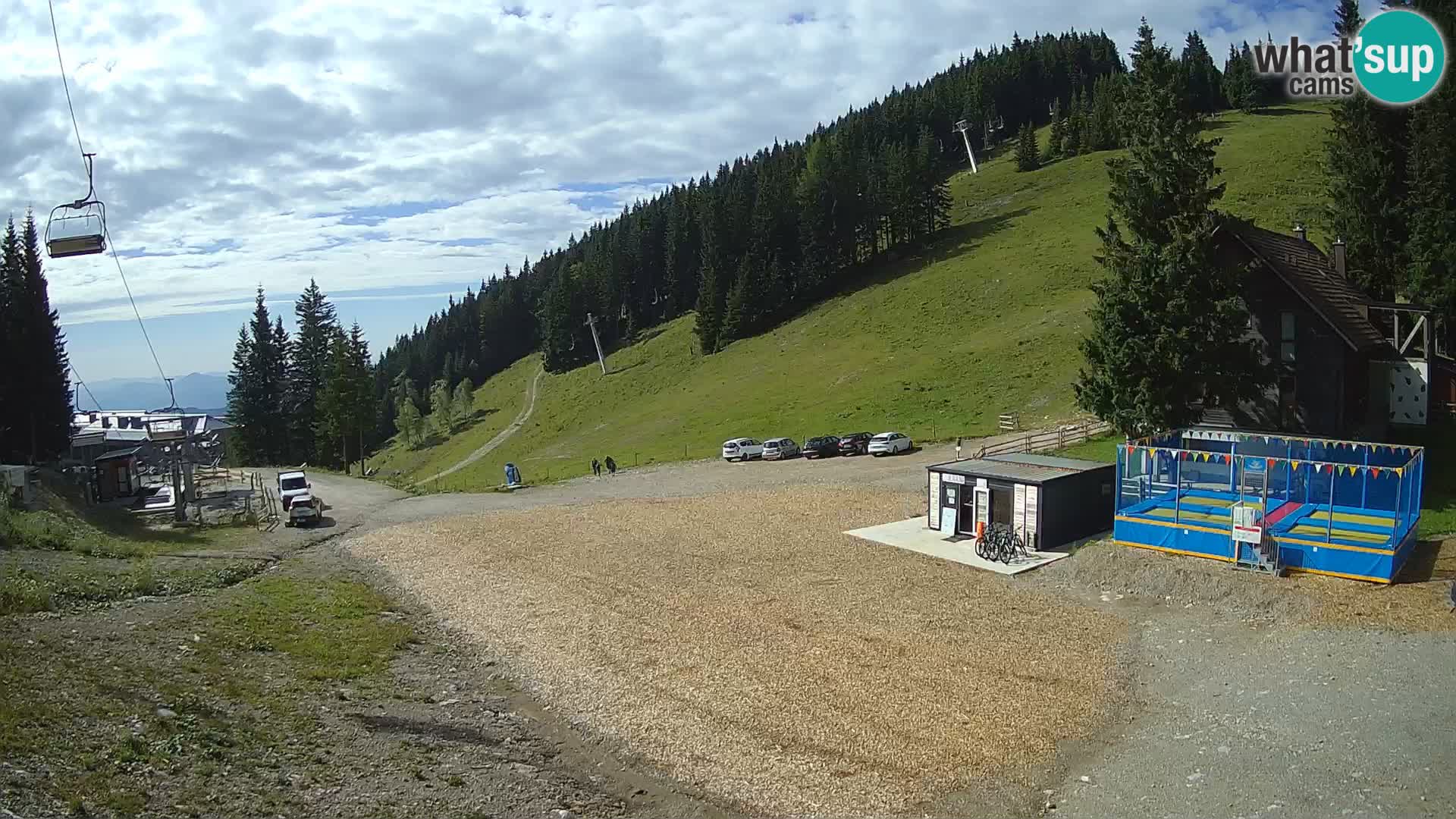 Spletna kamera smučišča GOLTE v živo – pogled na Medvedjak