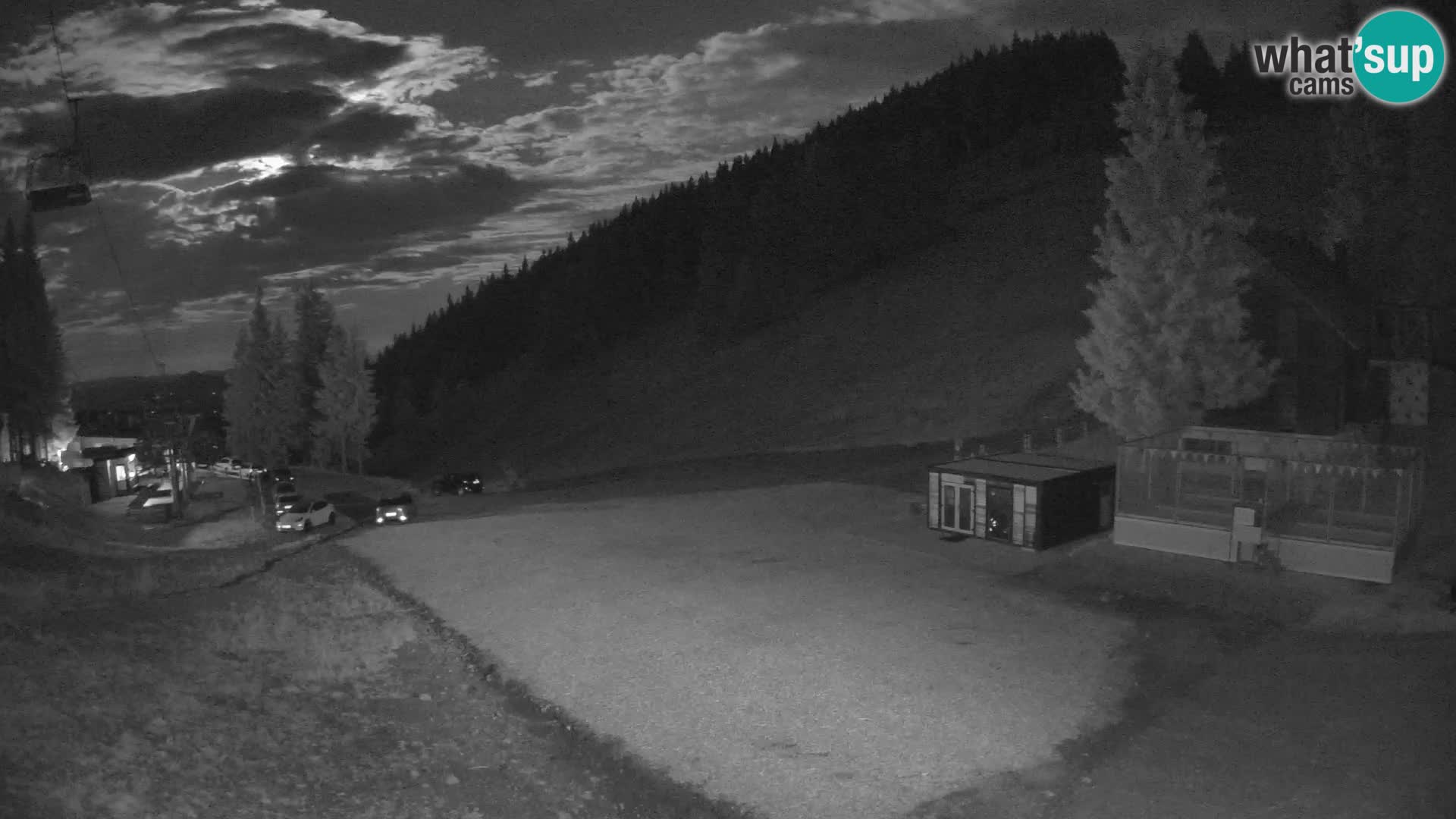 Spletna kamera smučišča GOLTE v živo – pogled na Medvedjak