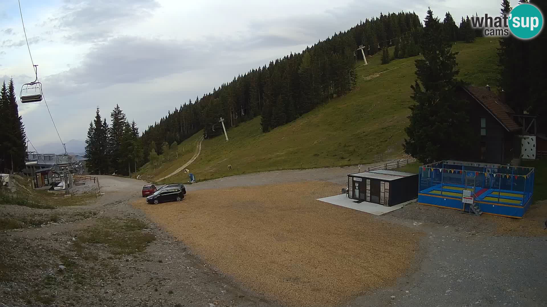 Spletna kamera smučišča GOLTE v živo – pogled na Medvedjak