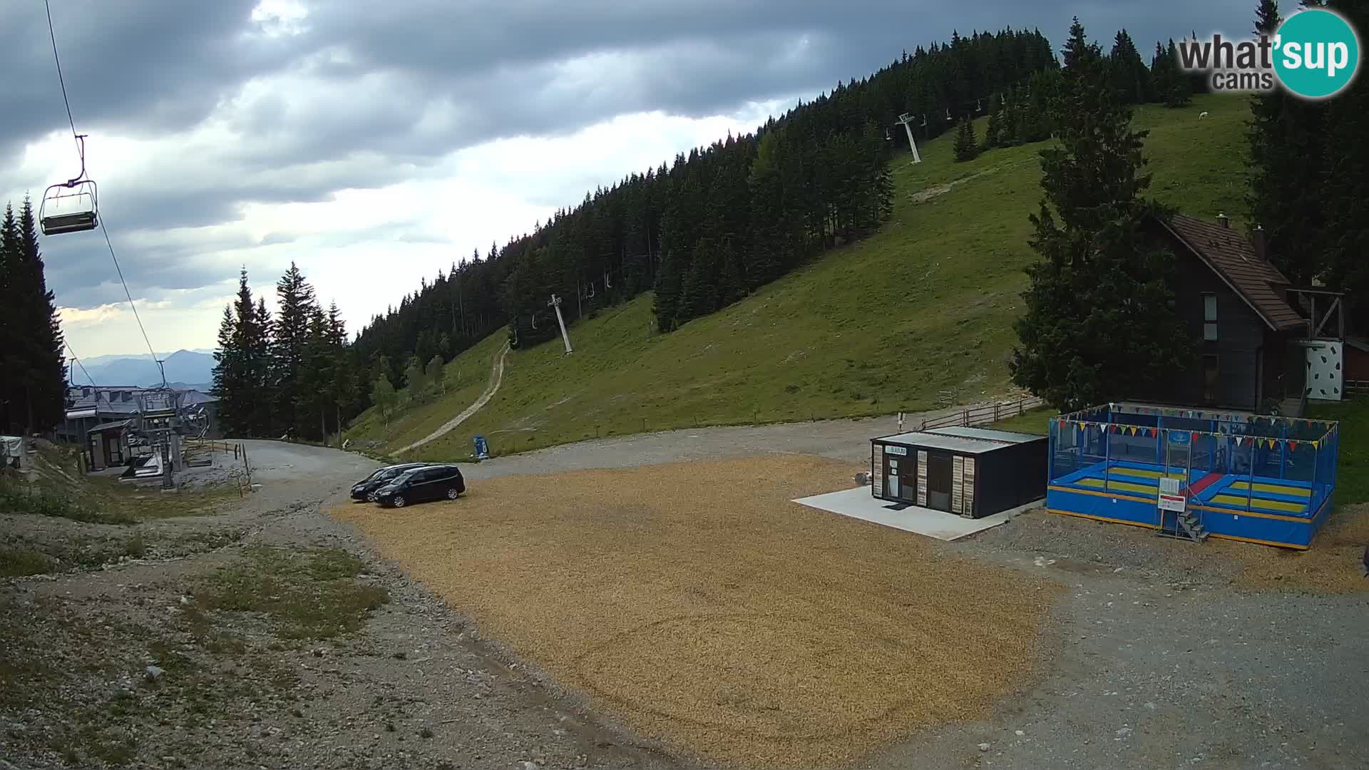 Spletna kamera smučišča GOLTE v živo – pogled na Medvedjak