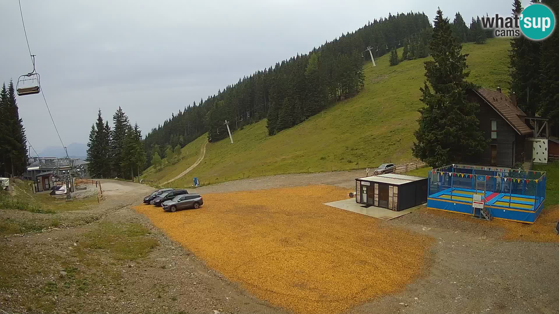 Spletna kamera smučišča GOLTE v živo – pogled na Medvedjak