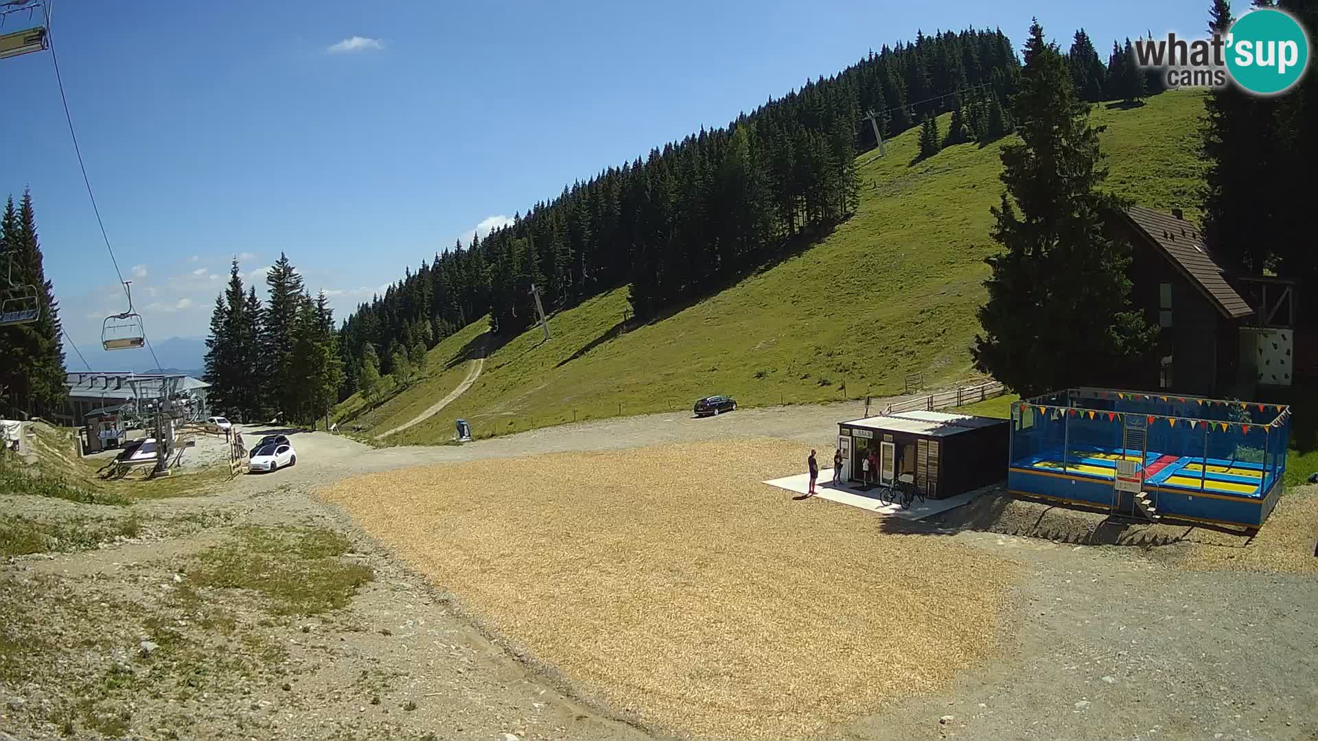 Spletna kamera smučišča GOLTE v živo – pogled na Medvedjak