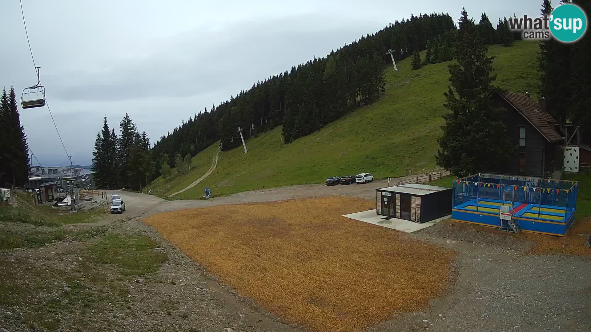 Spletna kamera smučišča GOLTE v živo – pogled na Medvedjak