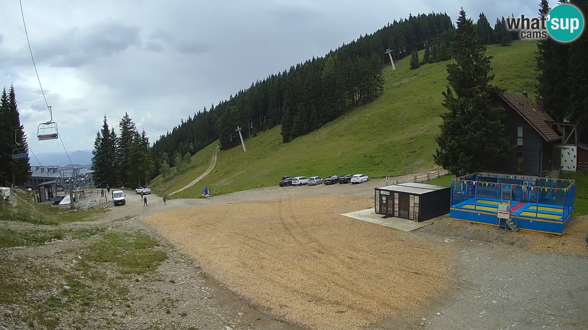 Spletna kamera smučišča GOLTE v živo – pogled na Medvedjak