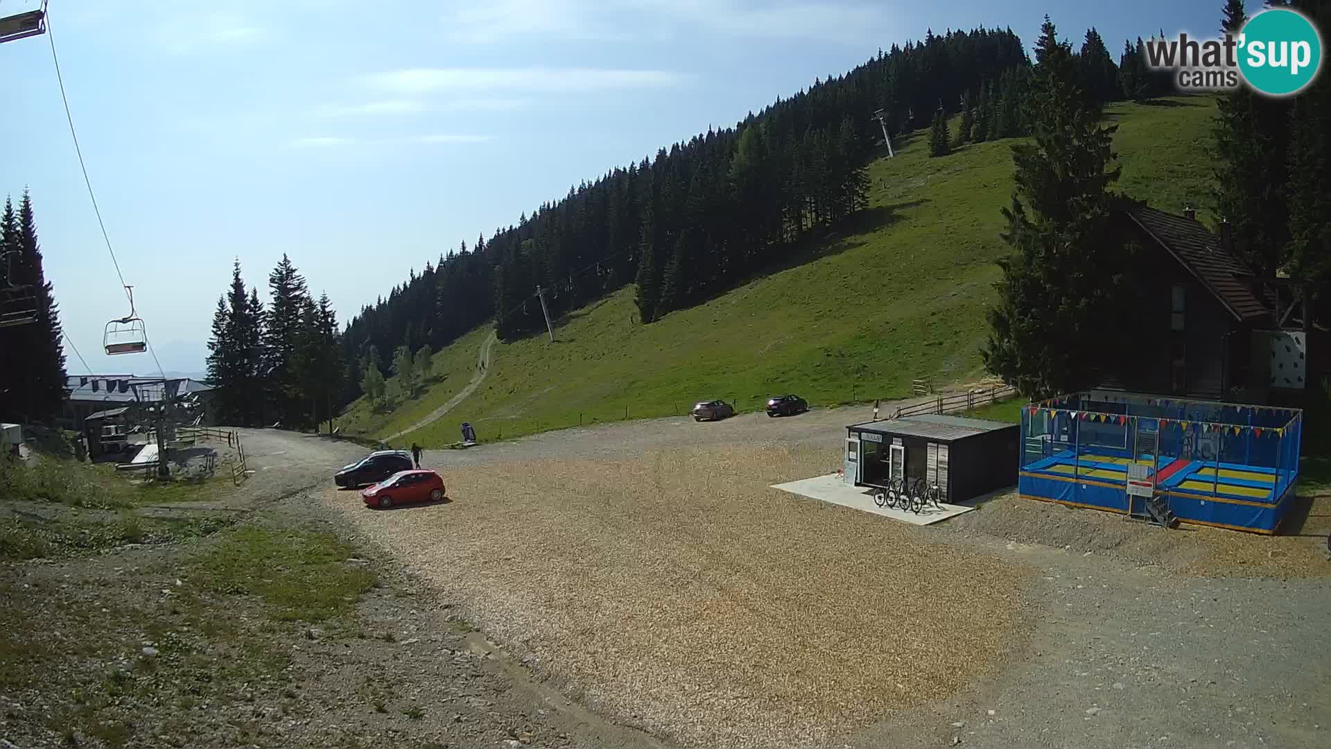 Spletna kamera smučišča GOLTE v živo – pogled na Medvedjak