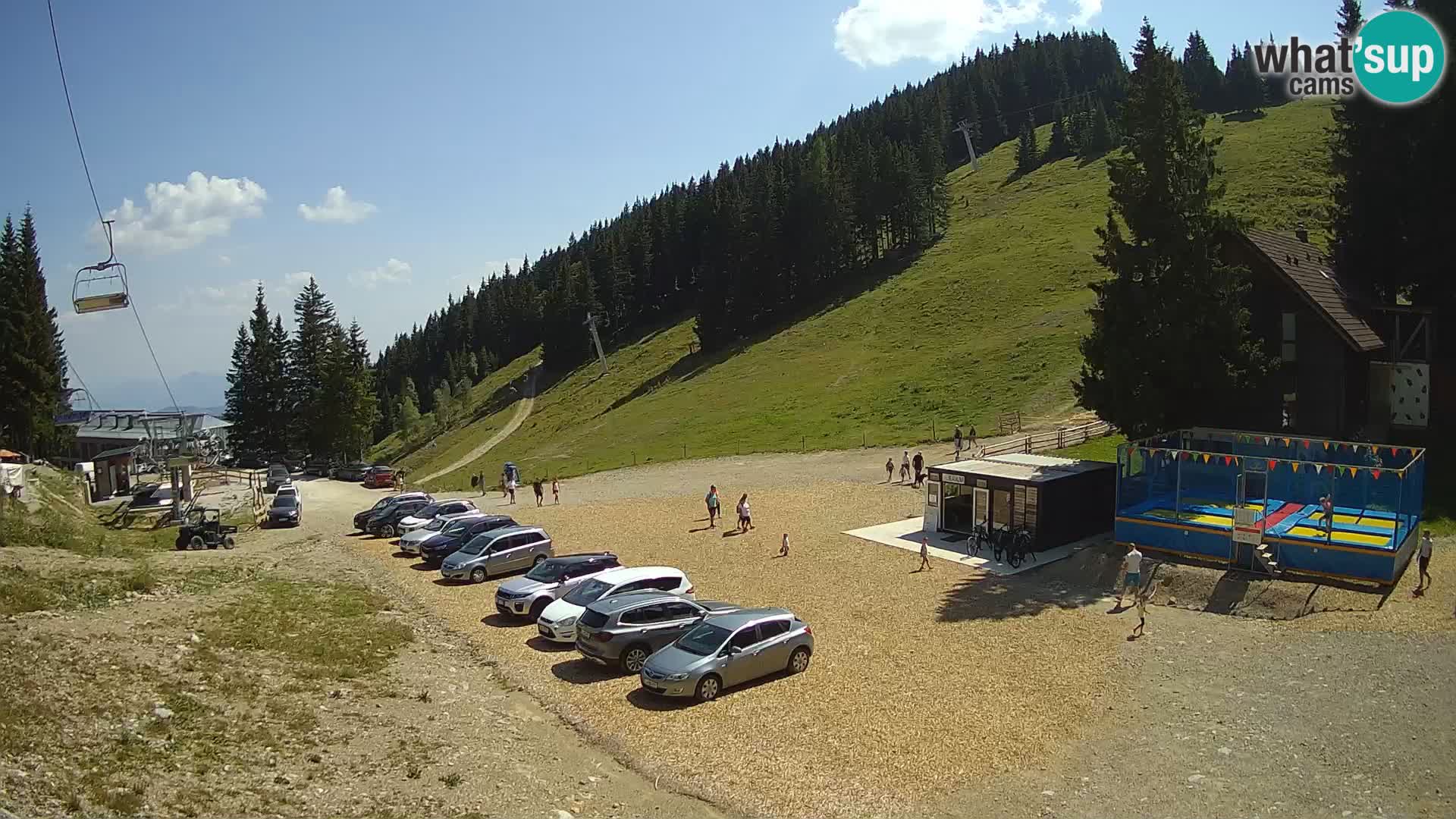 Spletna kamera smučišča GOLTE v živo – pogled na Medvedjak