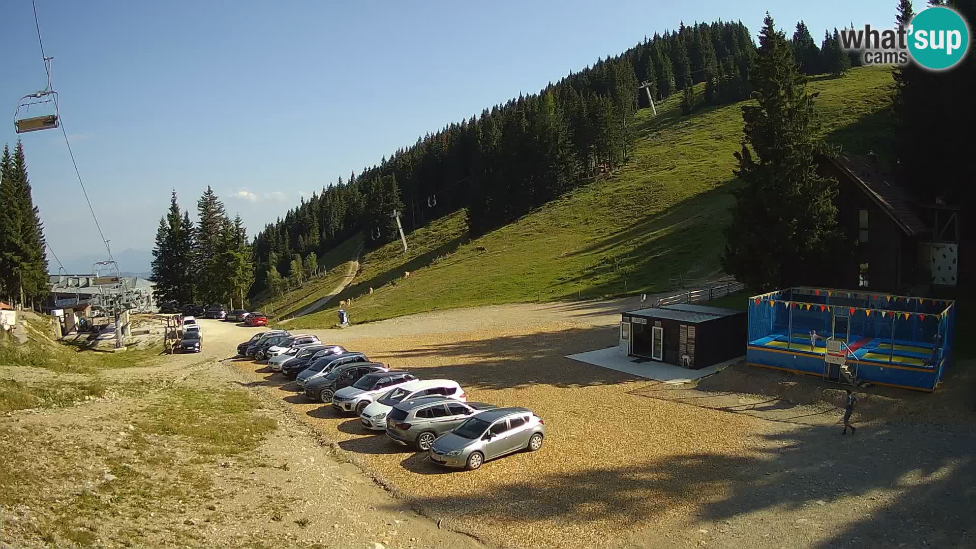 Spletna kamera smučišča GOLTE v živo – pogled na Medvedjak