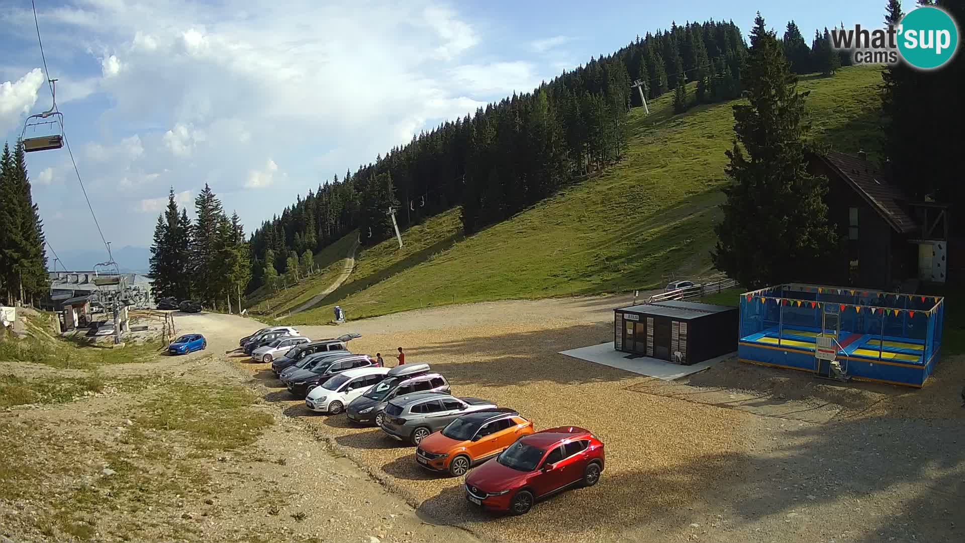 Spletna kamera smučišča GOLTE v živo – pogled na Medvedjak