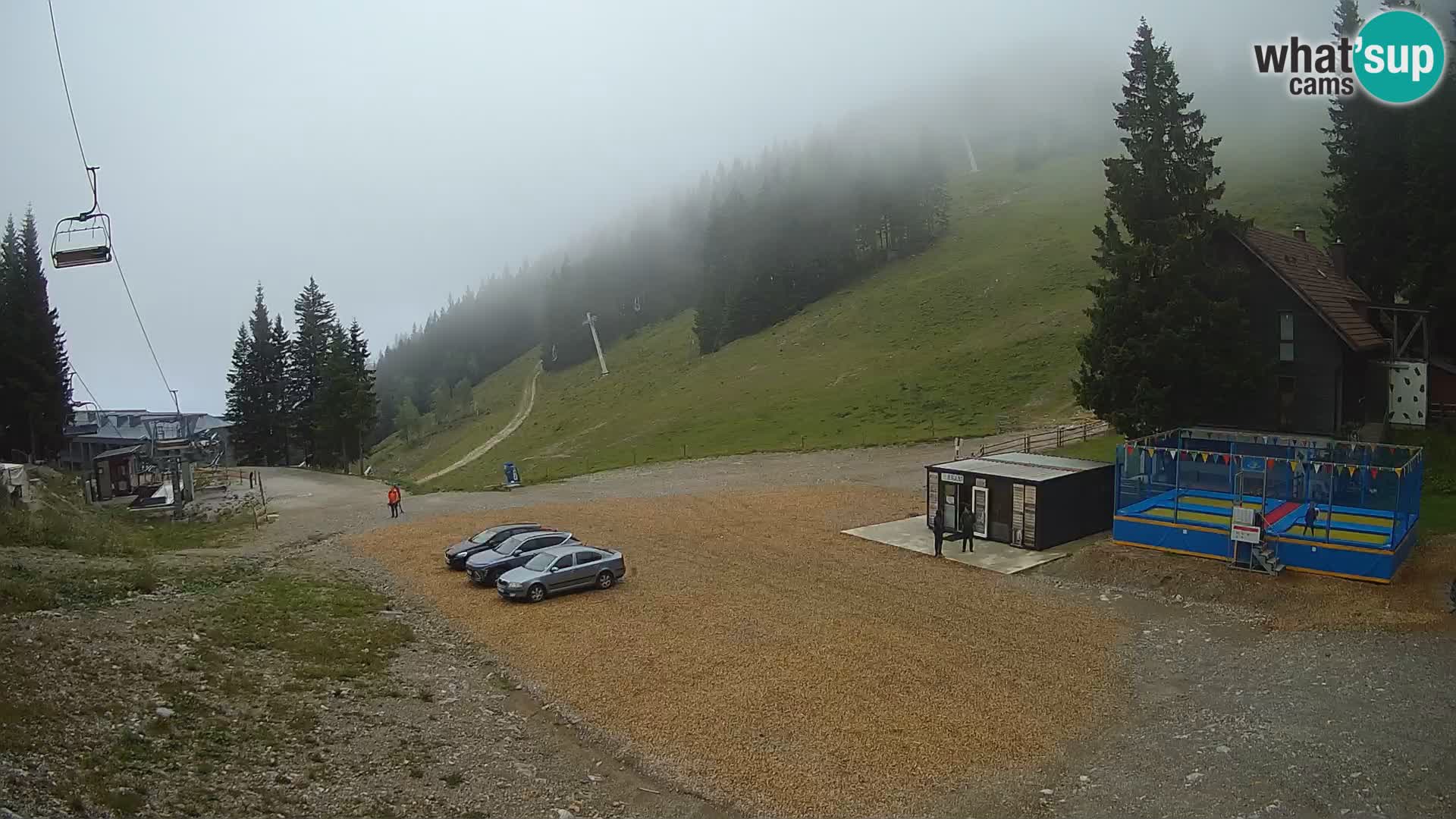 Spletna kamera smučišča GOLTE v živo – pogled na Medvedjak