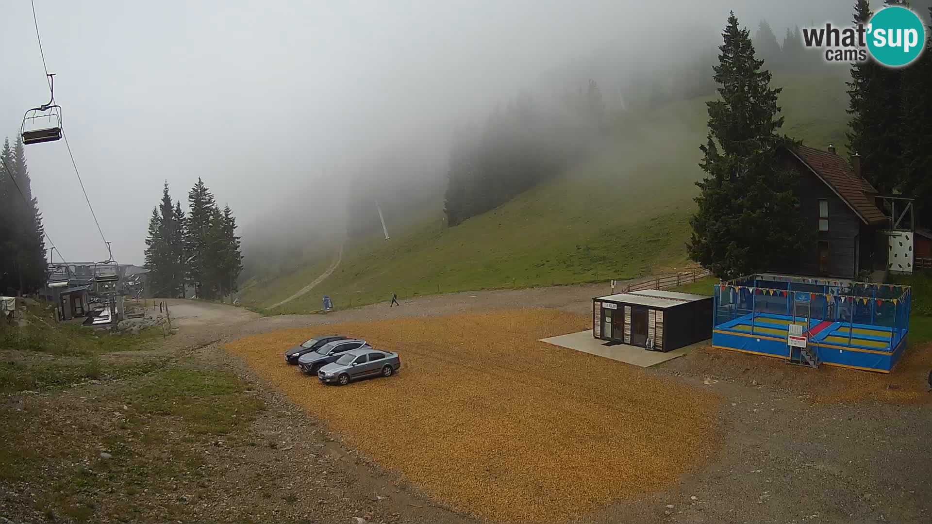 Spletna kamera smučišča GOLTE v živo – pogled na Medvedjak