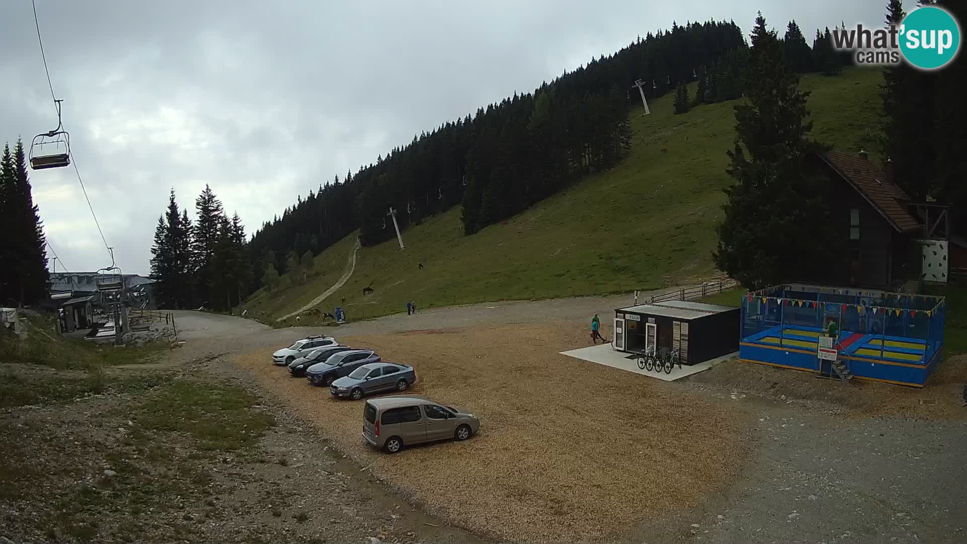 Spletna kamera smučišča GOLTE v živo – pogled na Medvedjak