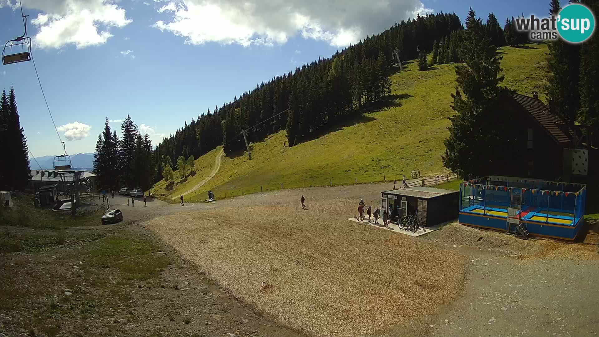 Spletna kamera smučišča GOLTE v živo – pogled na Medvedjak
