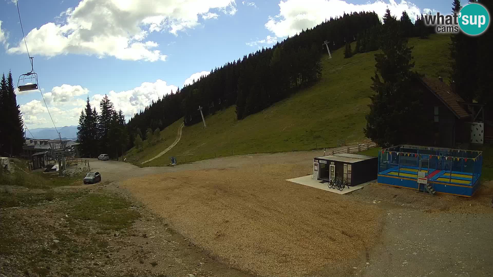 Spletna kamera smučišča GOLTE v živo – pogled na Medvedjak