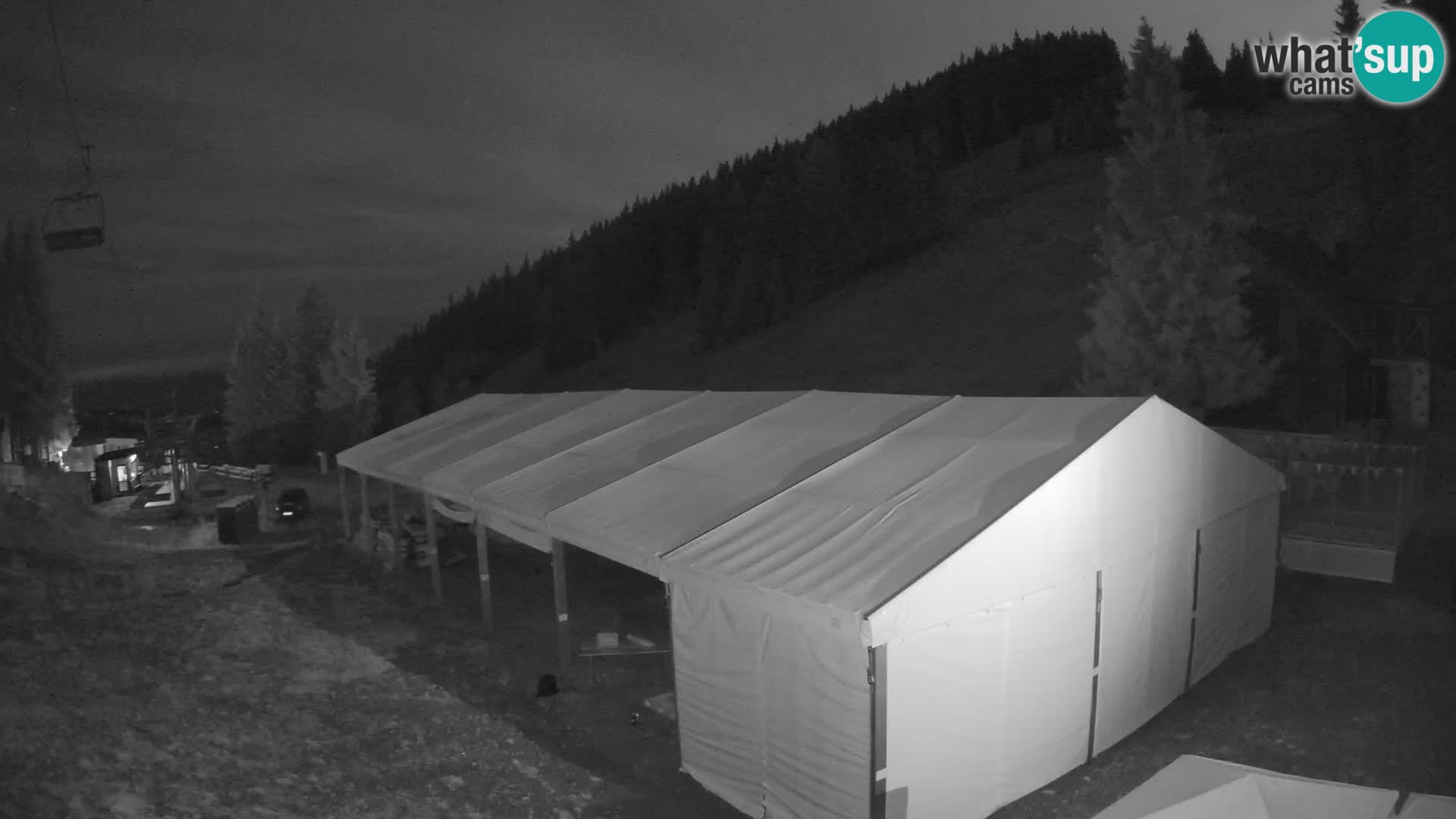 Cámara web en vivo de la estación de esquí GOLTE – vista a Medvedjak – Eslovenia