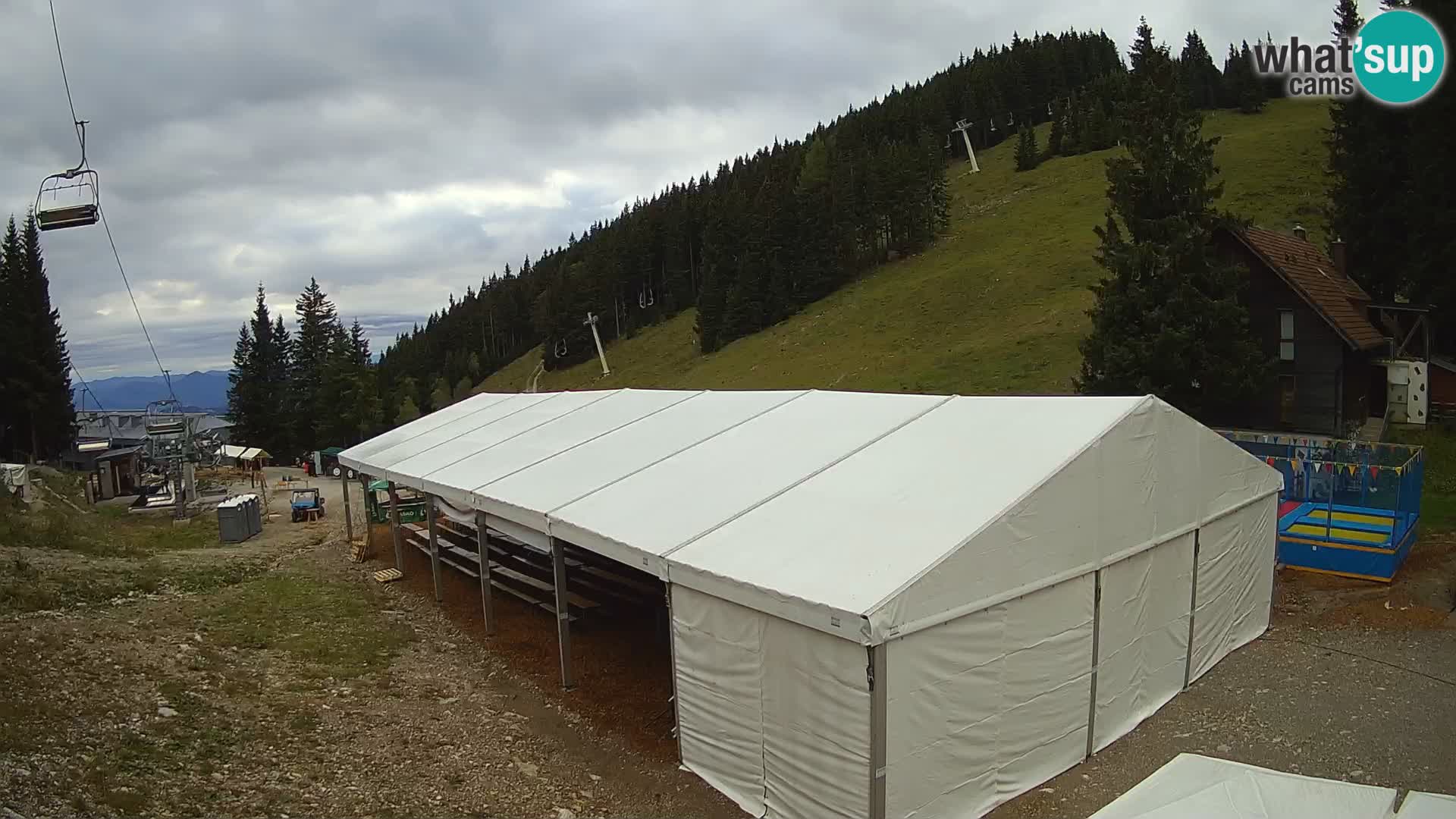 Webcam en direct de la station de ski de GOLTE – vue sur Medvedjak – Slovénie
