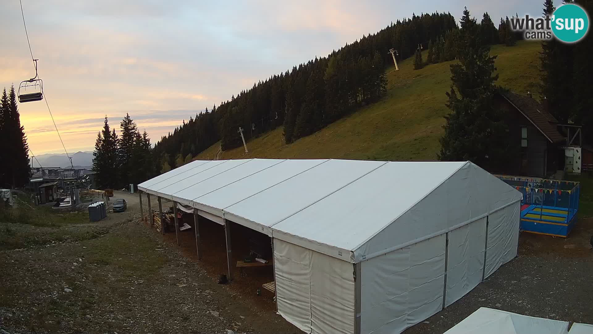 GOLTE Ski resort live webcam – view to Medvedjak – Slovenia