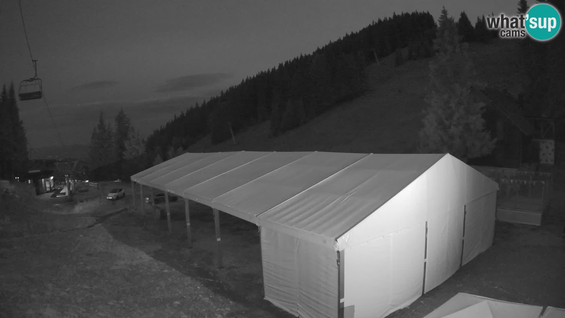 Cámara web en vivo de la estación de esquí GOLTE – vista a Medvedjak – Eslovenia