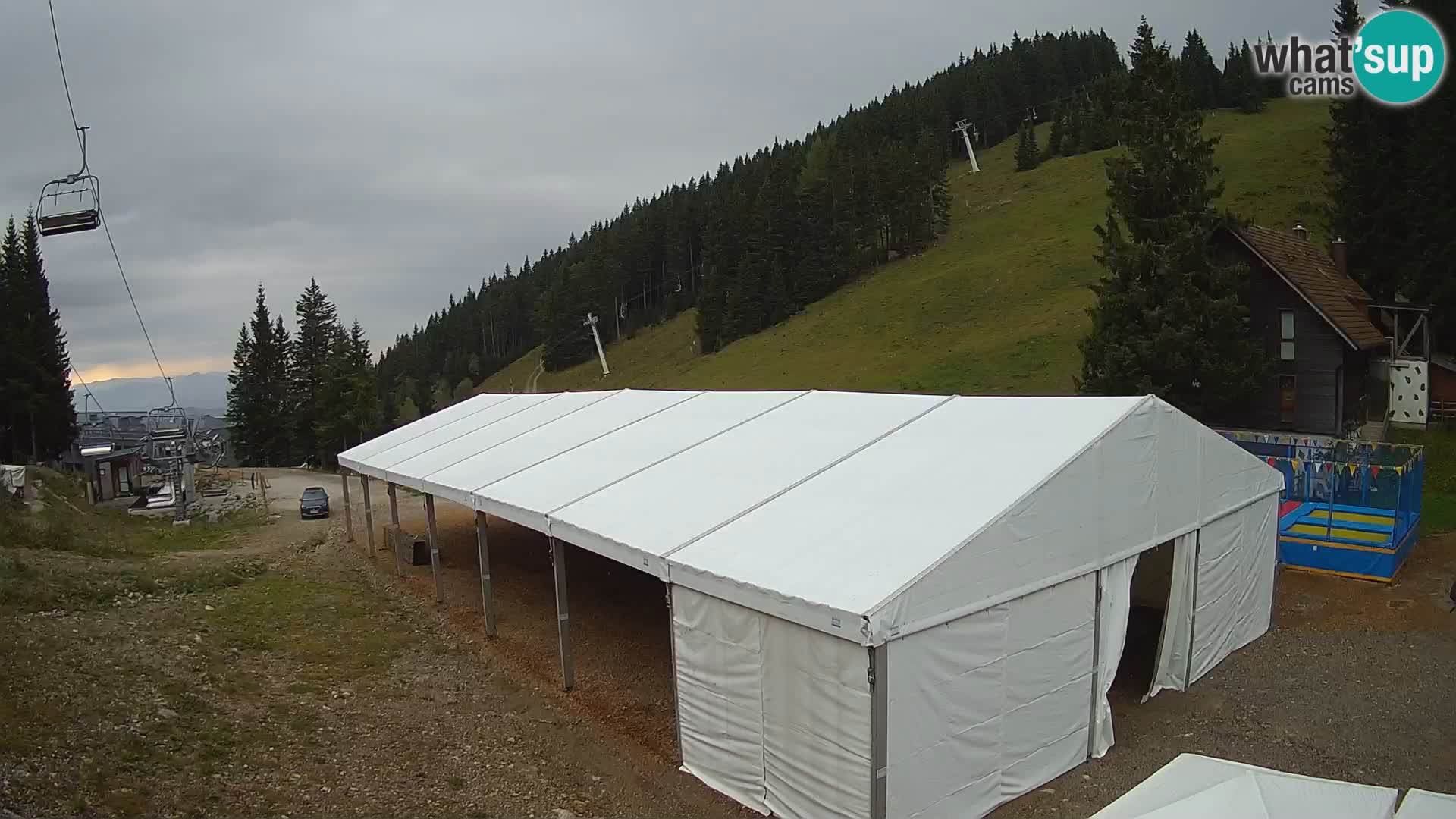 Cámara web en vivo de la estación de esquí GOLTE – vista a Medvedjak – Eslovenia