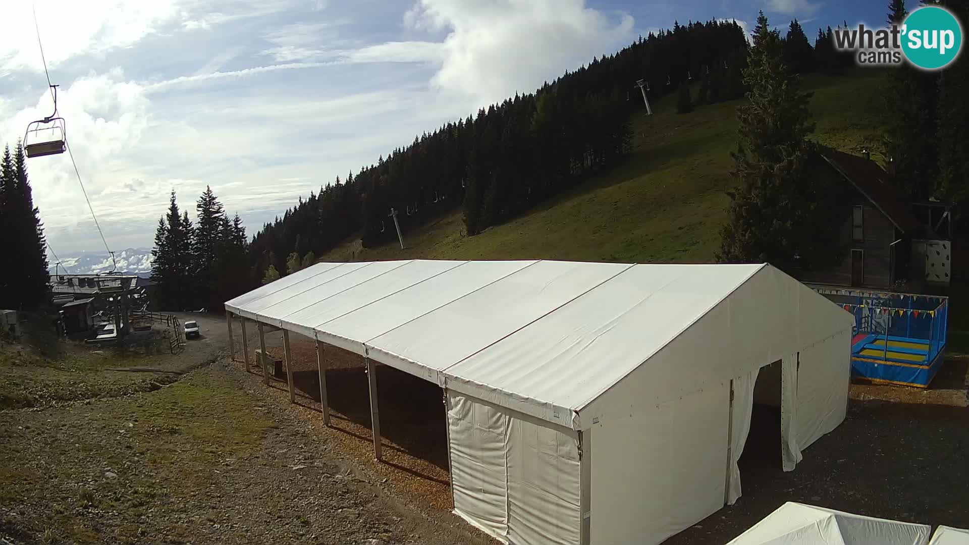 Cámara web en vivo de la estación de esquí GOLTE – vista a Medvedjak – Eslovenia