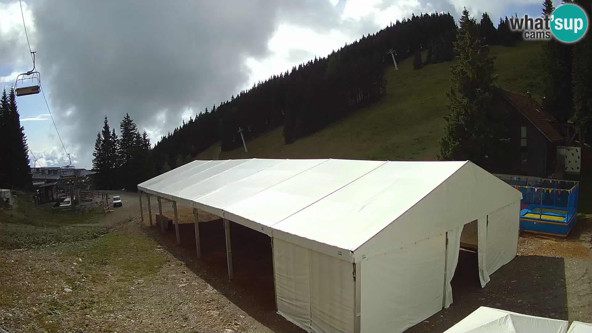 Cámara web en vivo de la estación de esquí GOLTE – vista a Medvedjak – Eslovenia