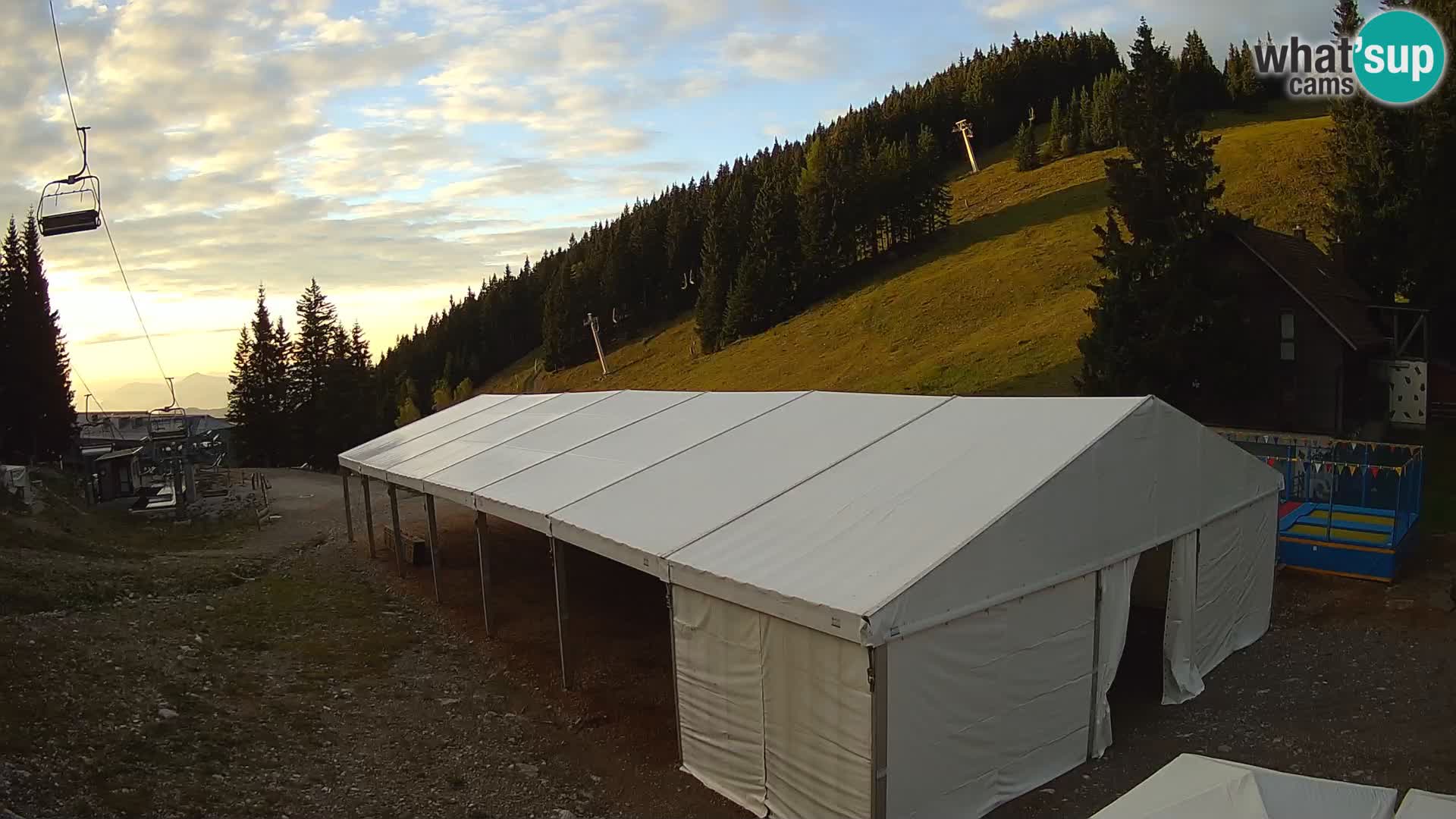 GOLTE Ski resort live webcam – view to Medvedjak – Slovenia